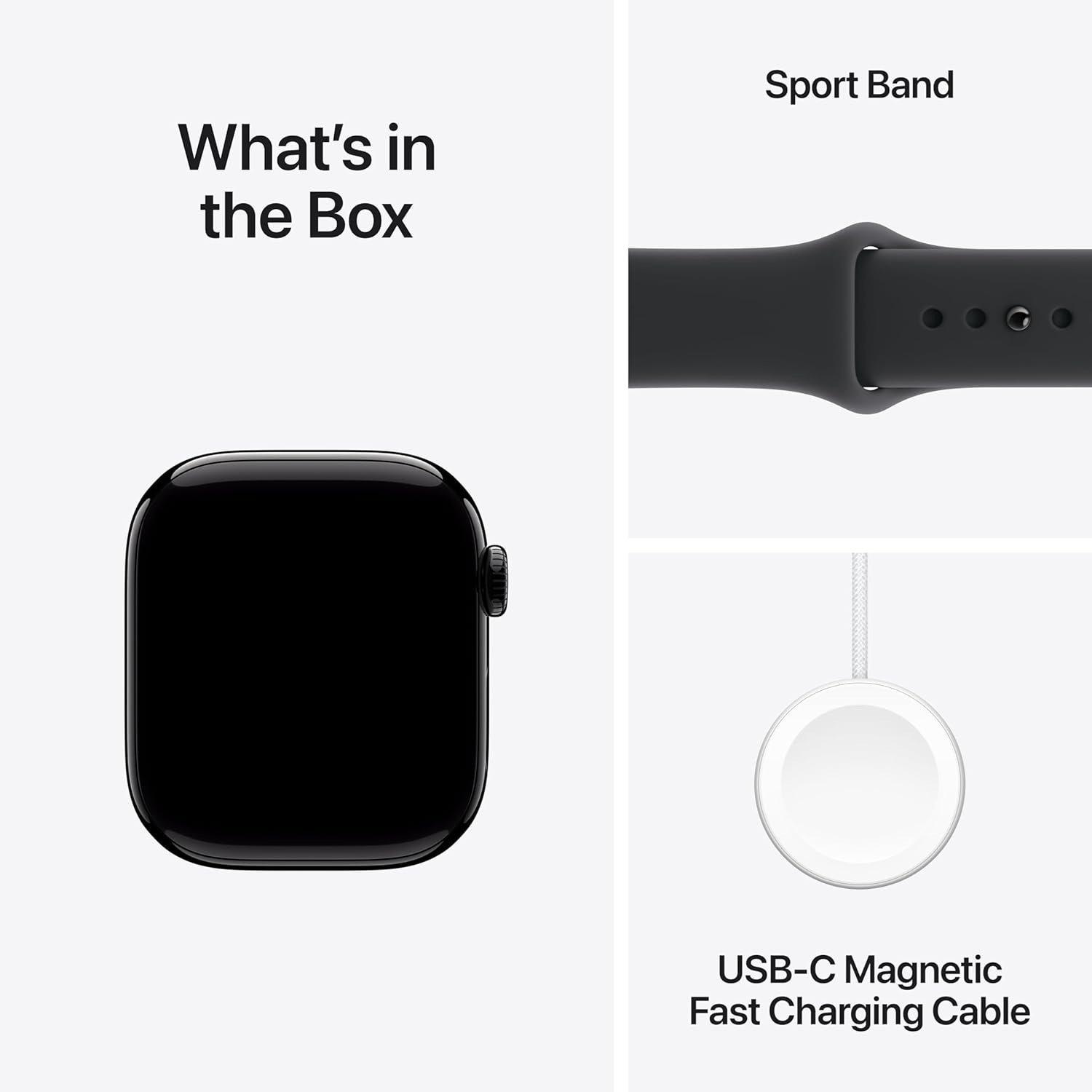 Black - Apple - Watch Series 11 GPS 42mm Aluminium Sport Band M/L - 5