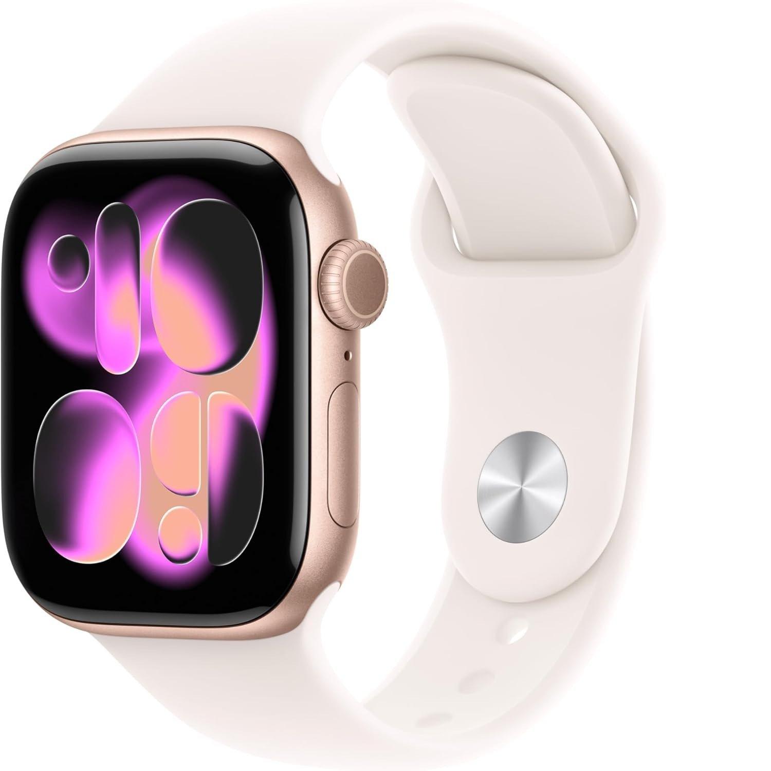 Rose Gold - Apple - Watch Series 11 GPS 42mm Aluminium Sport Band M/L - 1