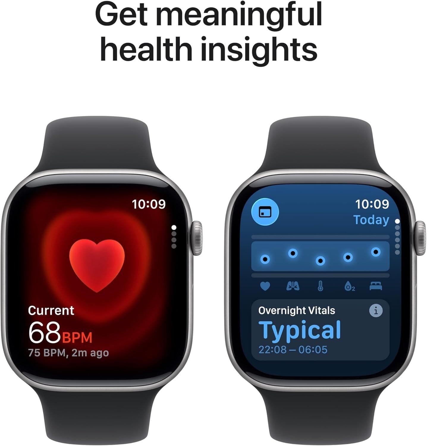 Space Grey - Apple - Watch Series 11 GPS 46mm Aluminium Sport Band S/M - 4