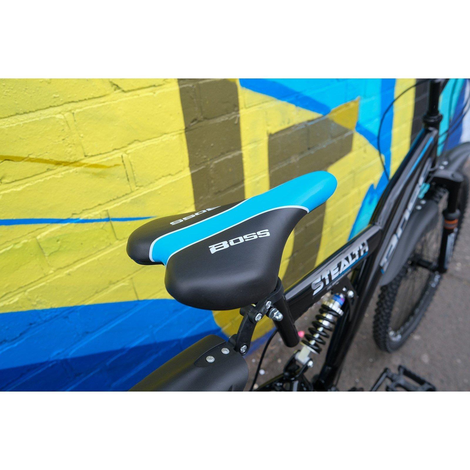 Black - Boss Bikes - Boss Stealth 26 Mountain Bike - Black/blue - 5