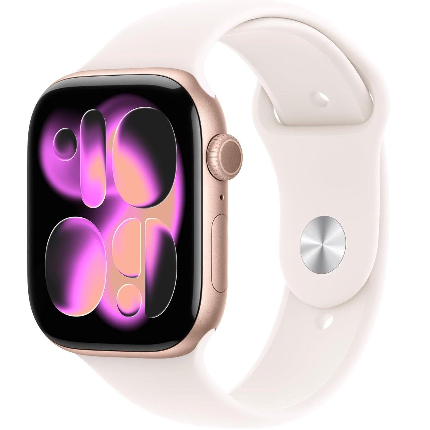 Rose Gold - Apple - Watch Series 11 GPS 46mm Aluminium Sport Band M/L - 1