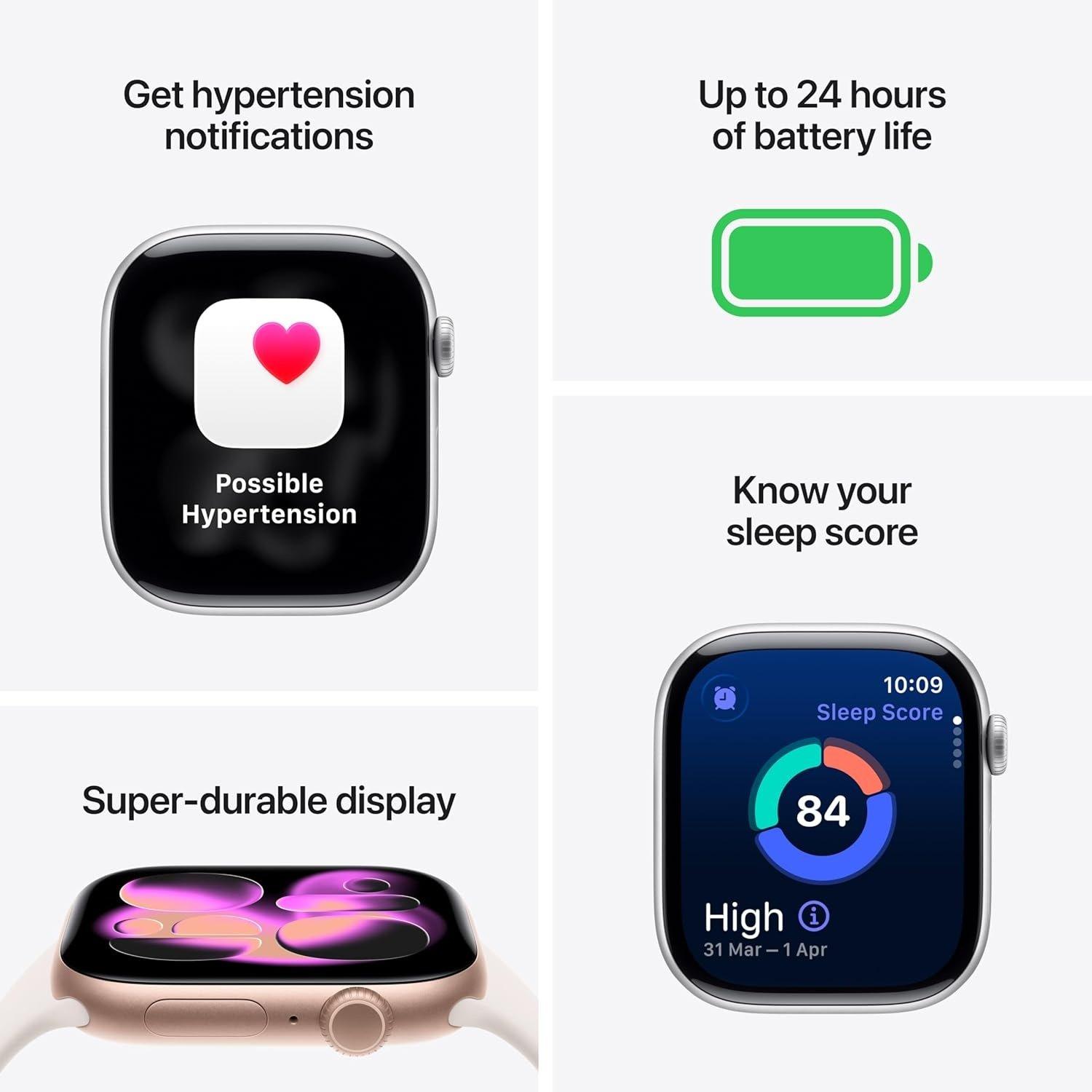 Purple Fog - Apple - Watch Series 11 GPS 46mm Aluminium Sport Band M/L - 2