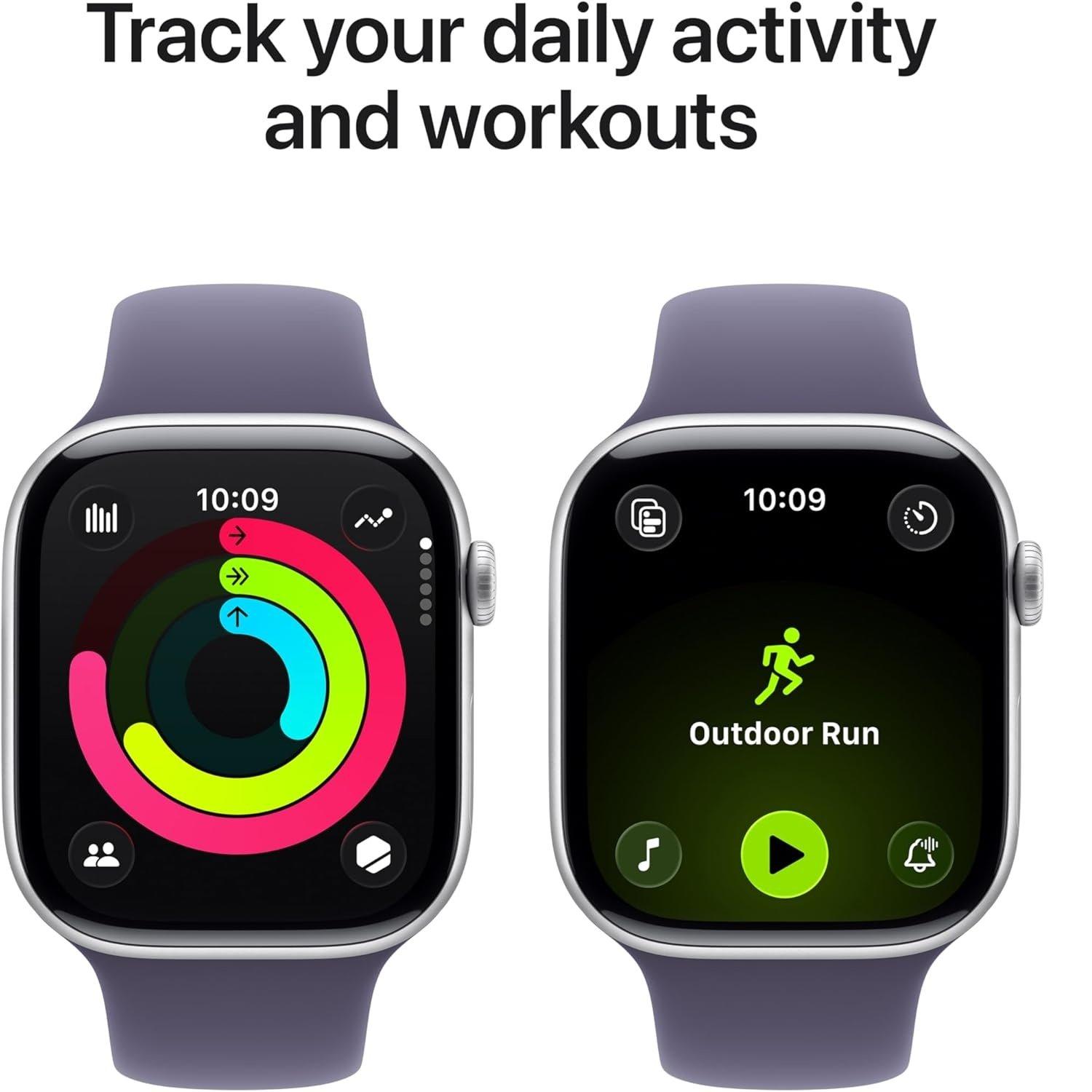 Purple Fog - Apple - Watch Series 11 GPS 46mm Aluminium Sport Band M/L - 3