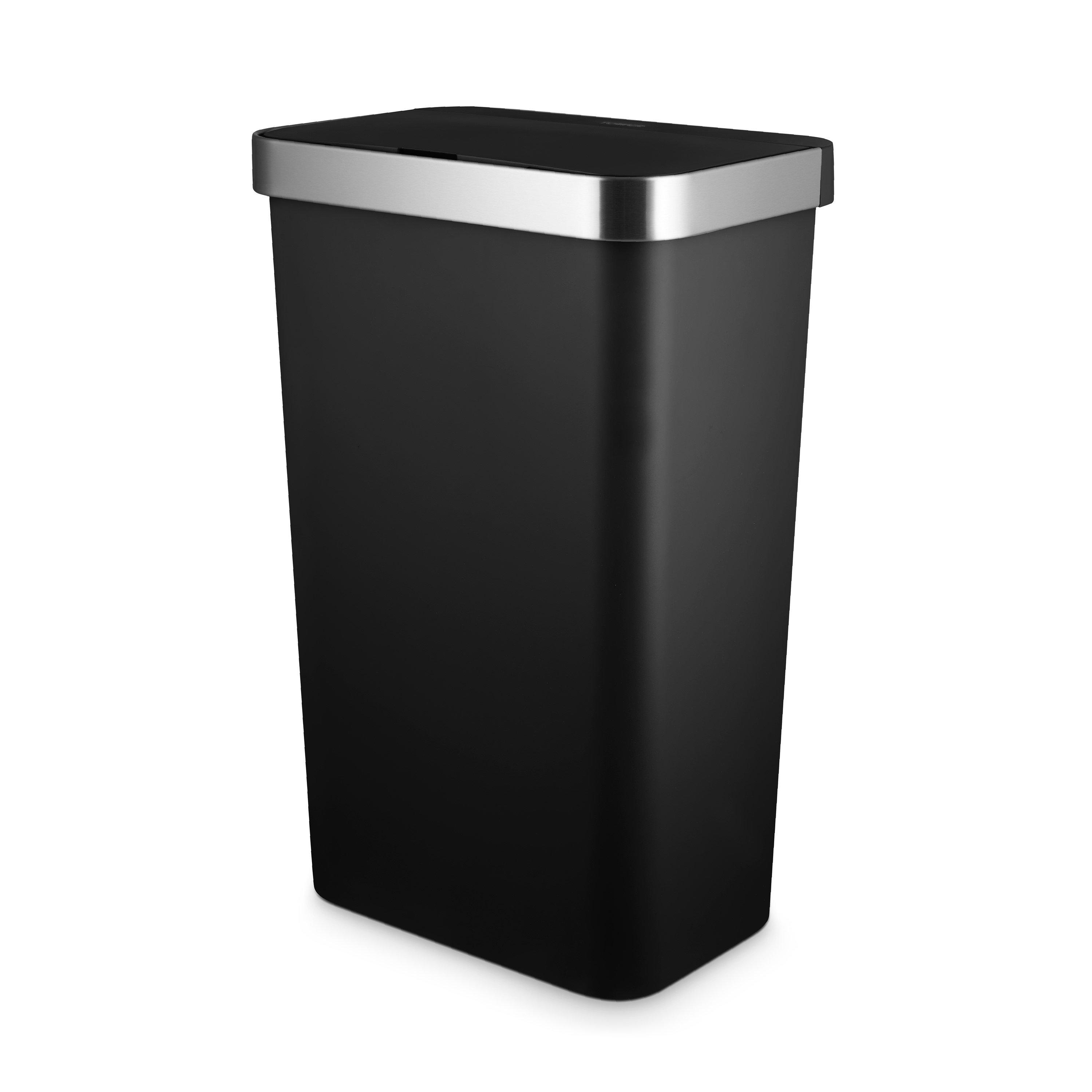 Black - Tower - 50L Rectangular ABS Sensor Bin - 1