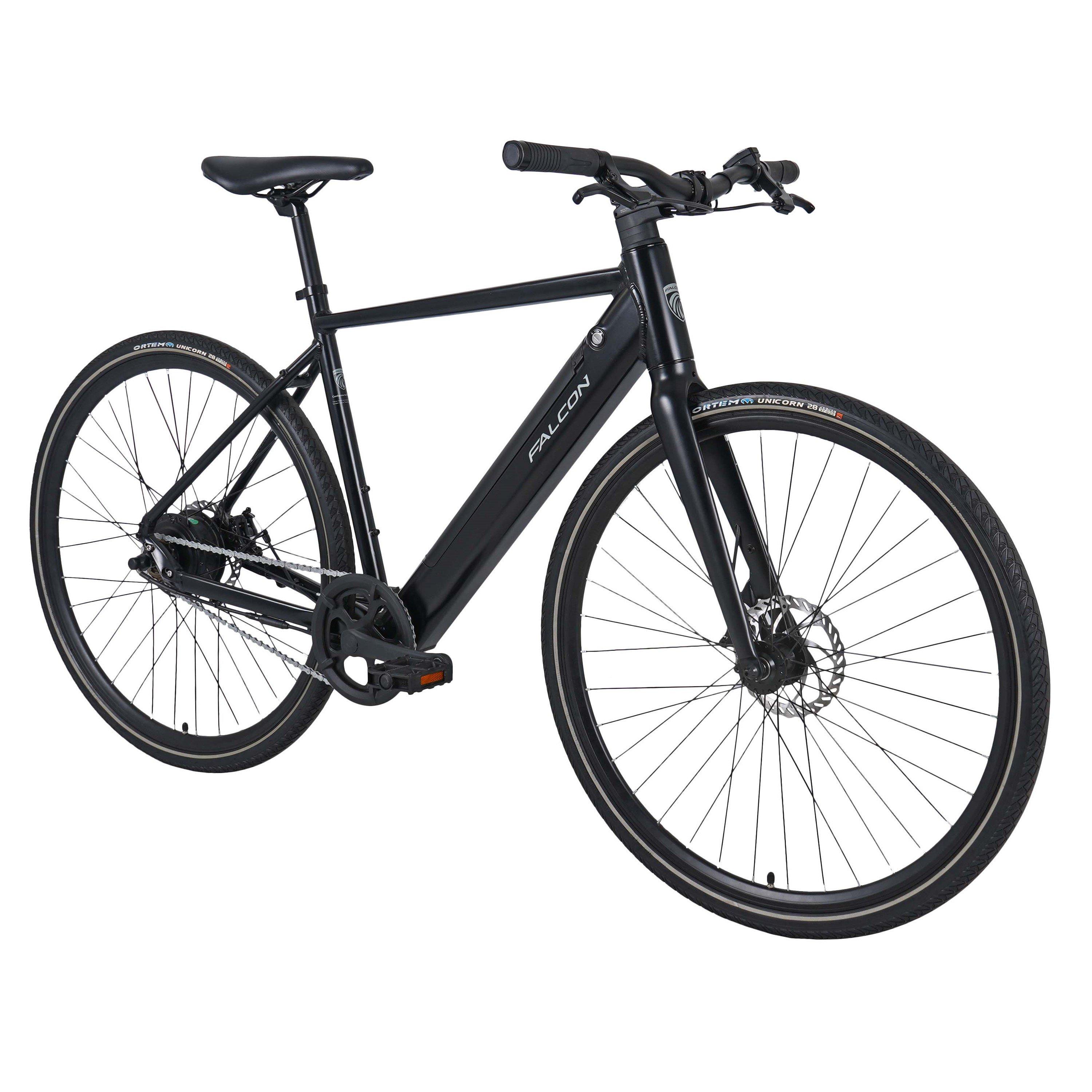 Black - Falcon Enamelware - Falcon Zone Electric Hybrid Bike - 2