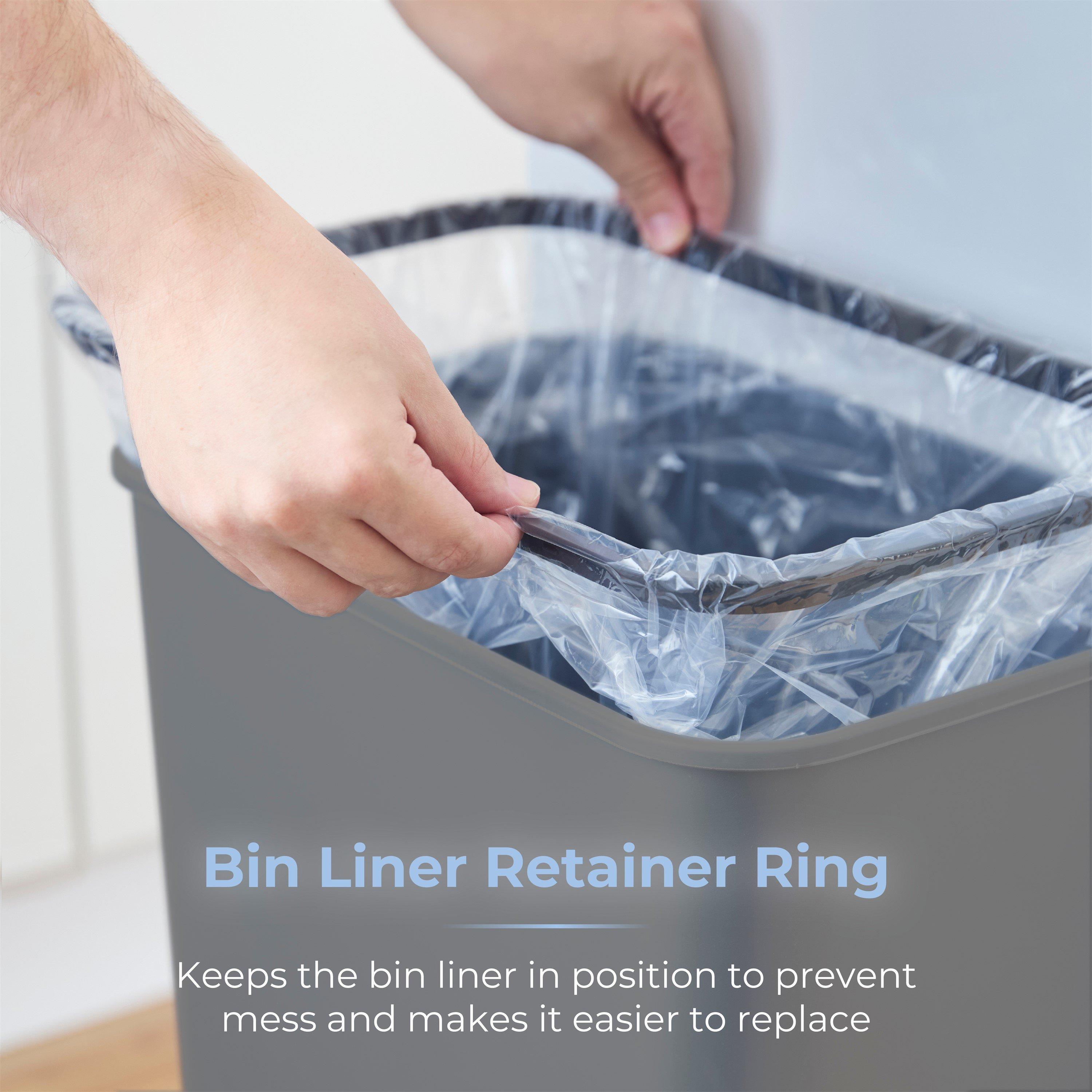 Grey - Tower - 50L Rectangular ABS Sensor Bin - 5