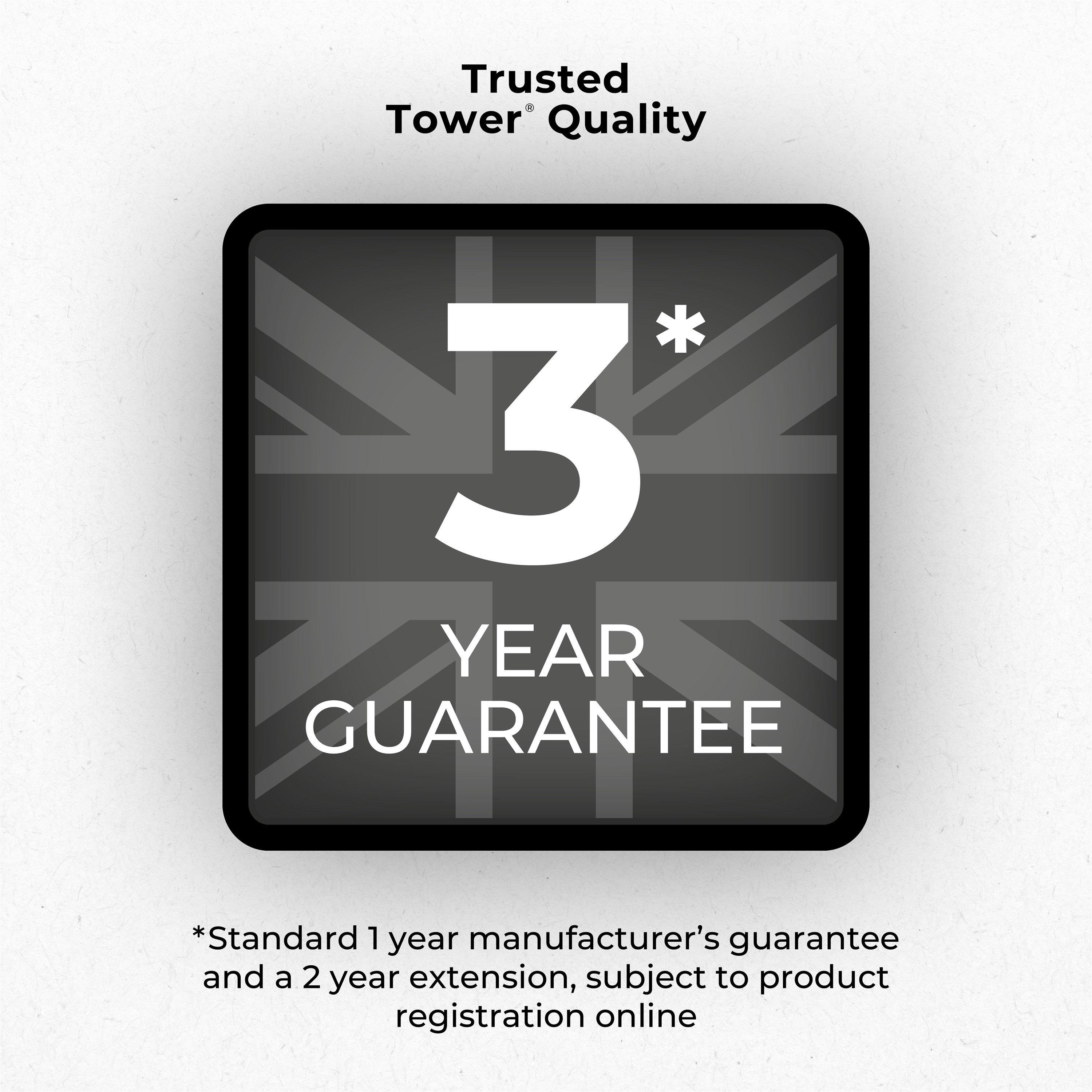 Grey - Tower - 50L Rectangular ABS Sensor Bin - 7