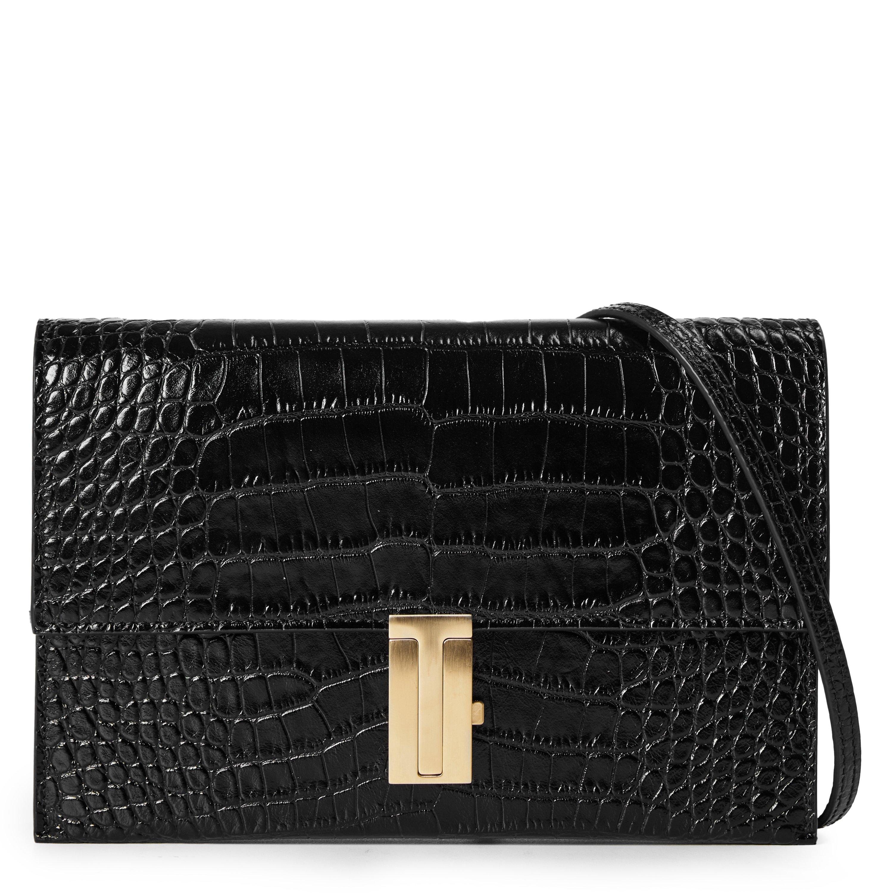 Black - Tom Ford - TF Croc Mini Bag Ld64 - 1