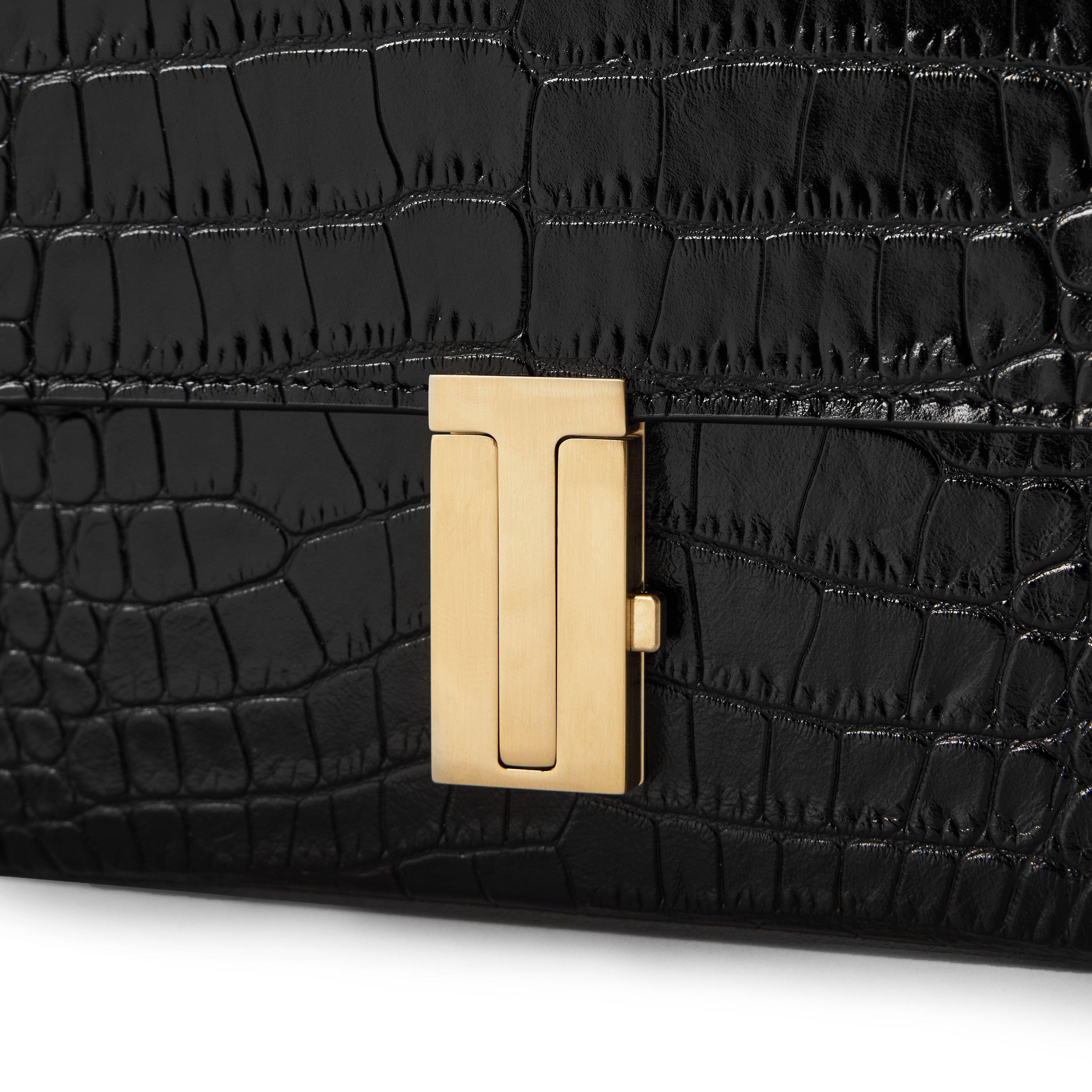 Black - Tom Ford - TF Croc Mini Bag Ld64 - 3