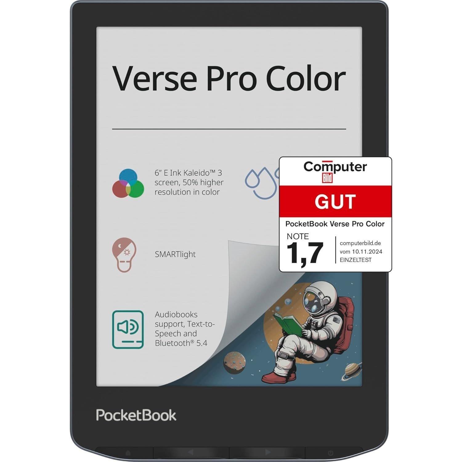 Stormy Sea - PocketBook - PocketBook Verse Pro Color E-Reader - Stormy Sea Grey - 3