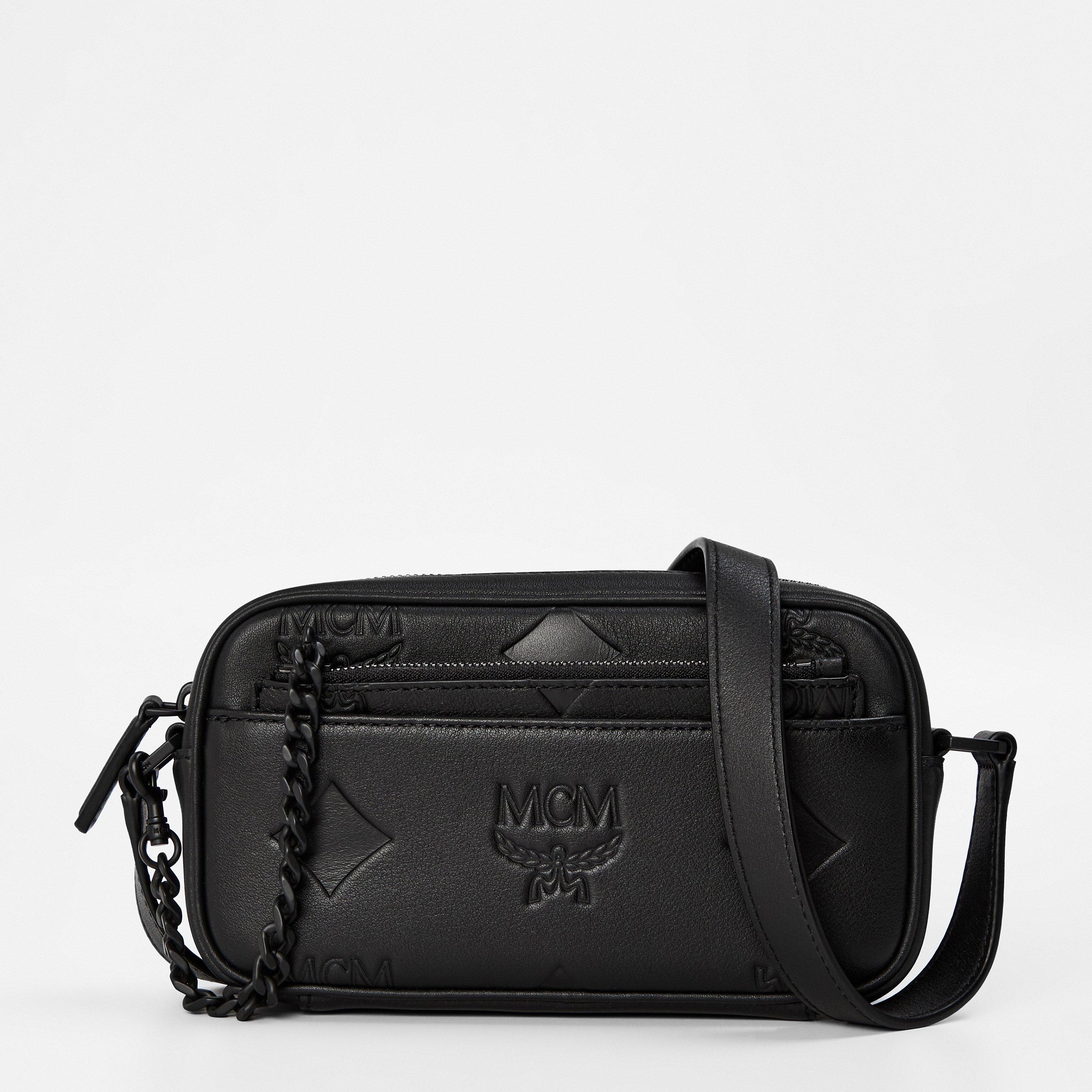 MCM Men's Aren Cross Body Bag - Black