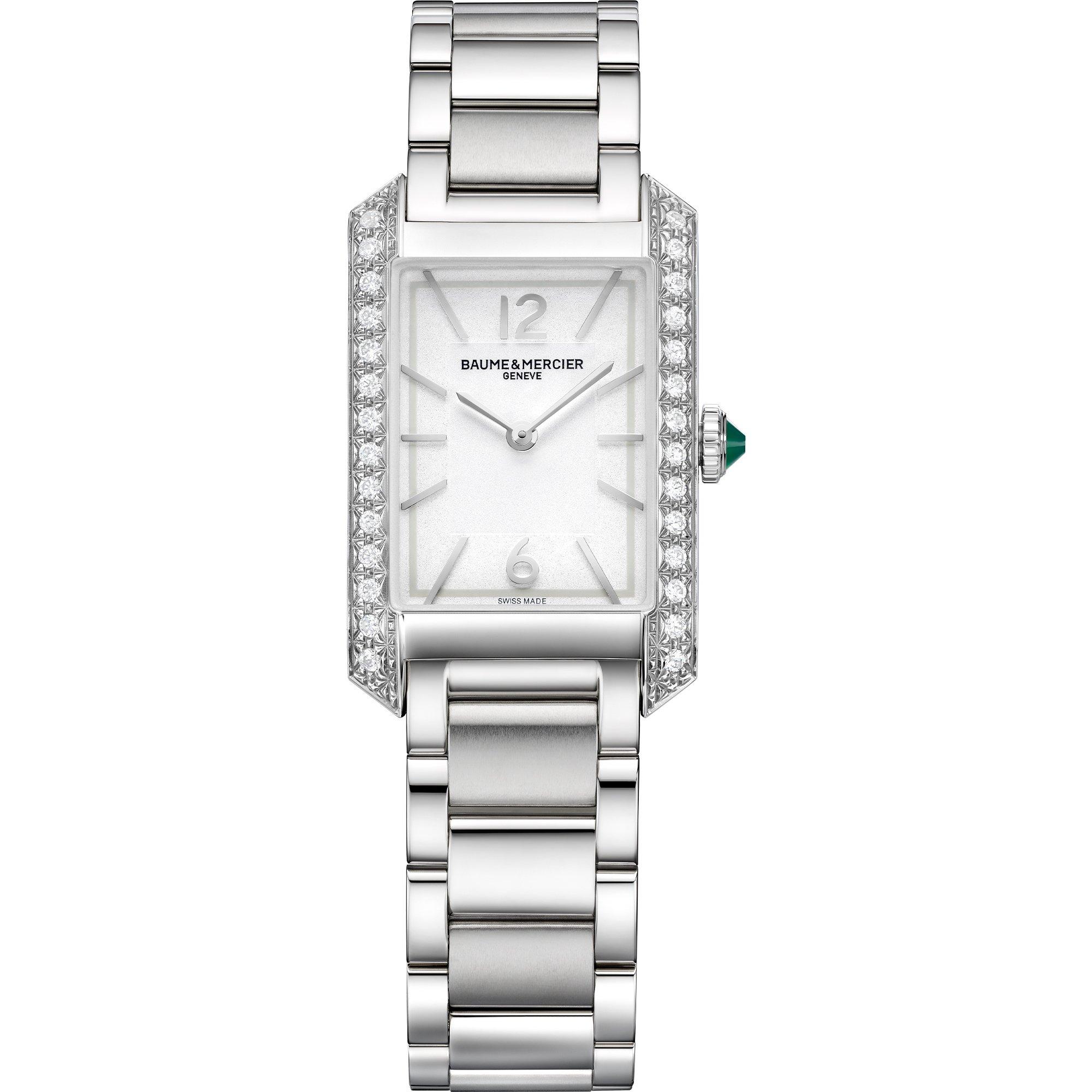 Grey/Steel - Baume and Mercier - Hampton Automatic Analogue Watch - 1