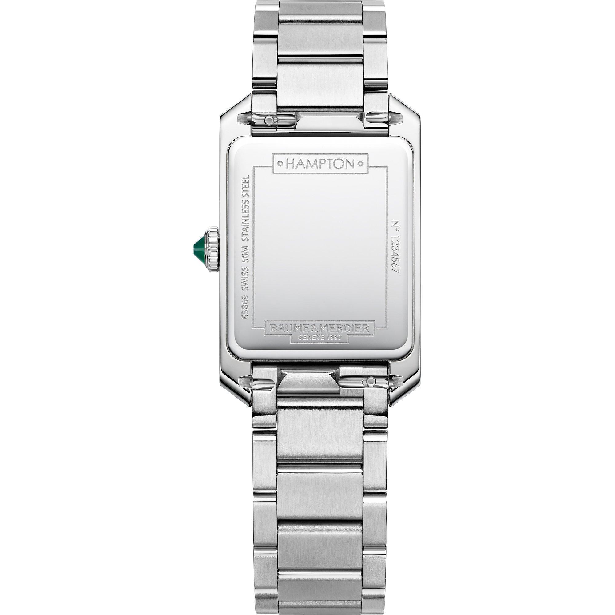 Grey/Steel - Baume and Mercier - Hampton Automatic Analogue Watch - 2