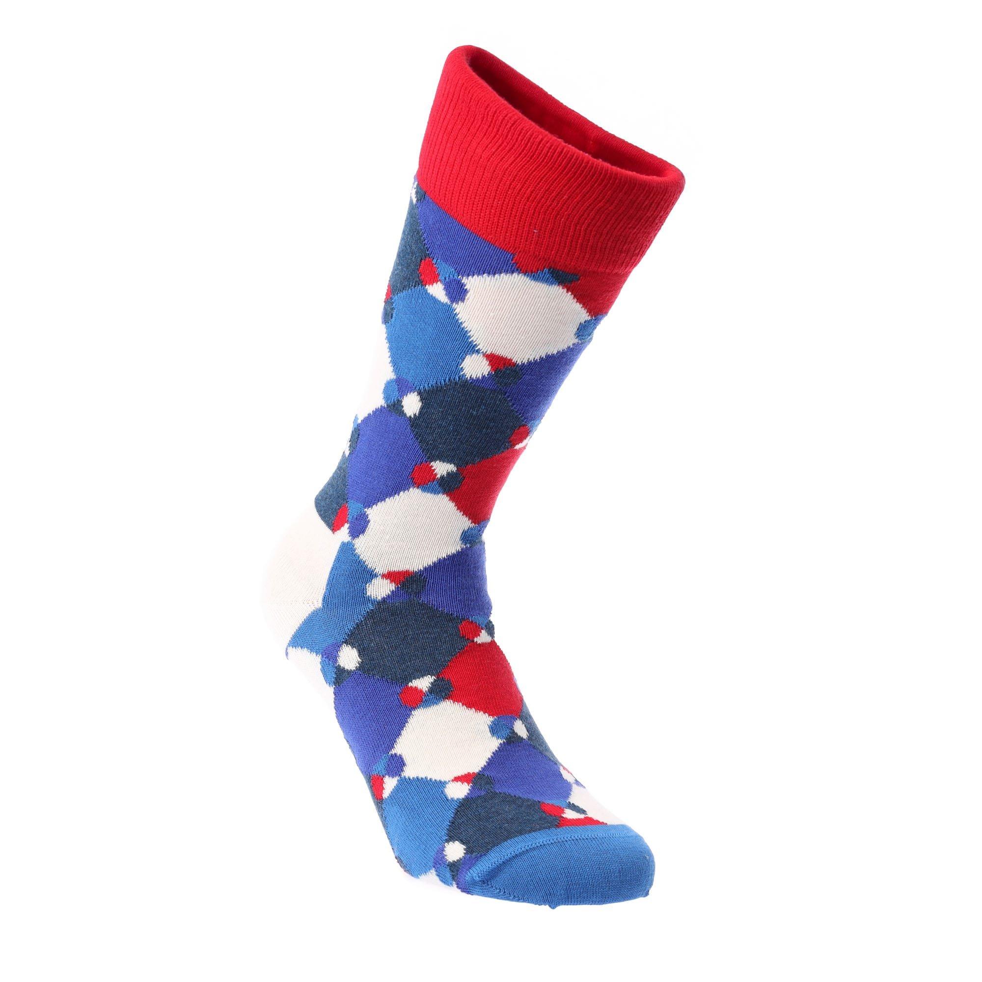 Blue - Happy Socks - Diamond Dot Socks - 1