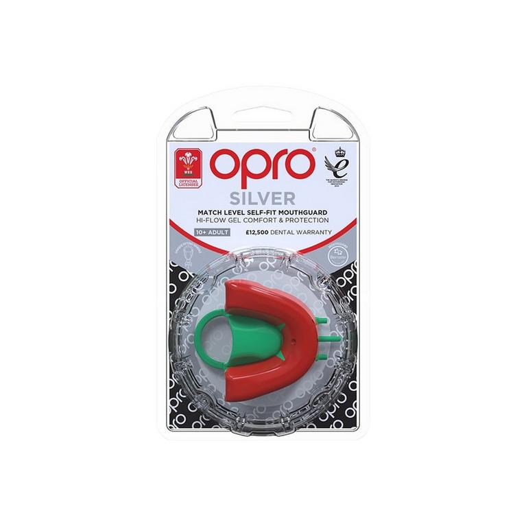 Wales R/G - Opro - Wales Rugby Self-Fit WRU Youth Mouth Guard - 2