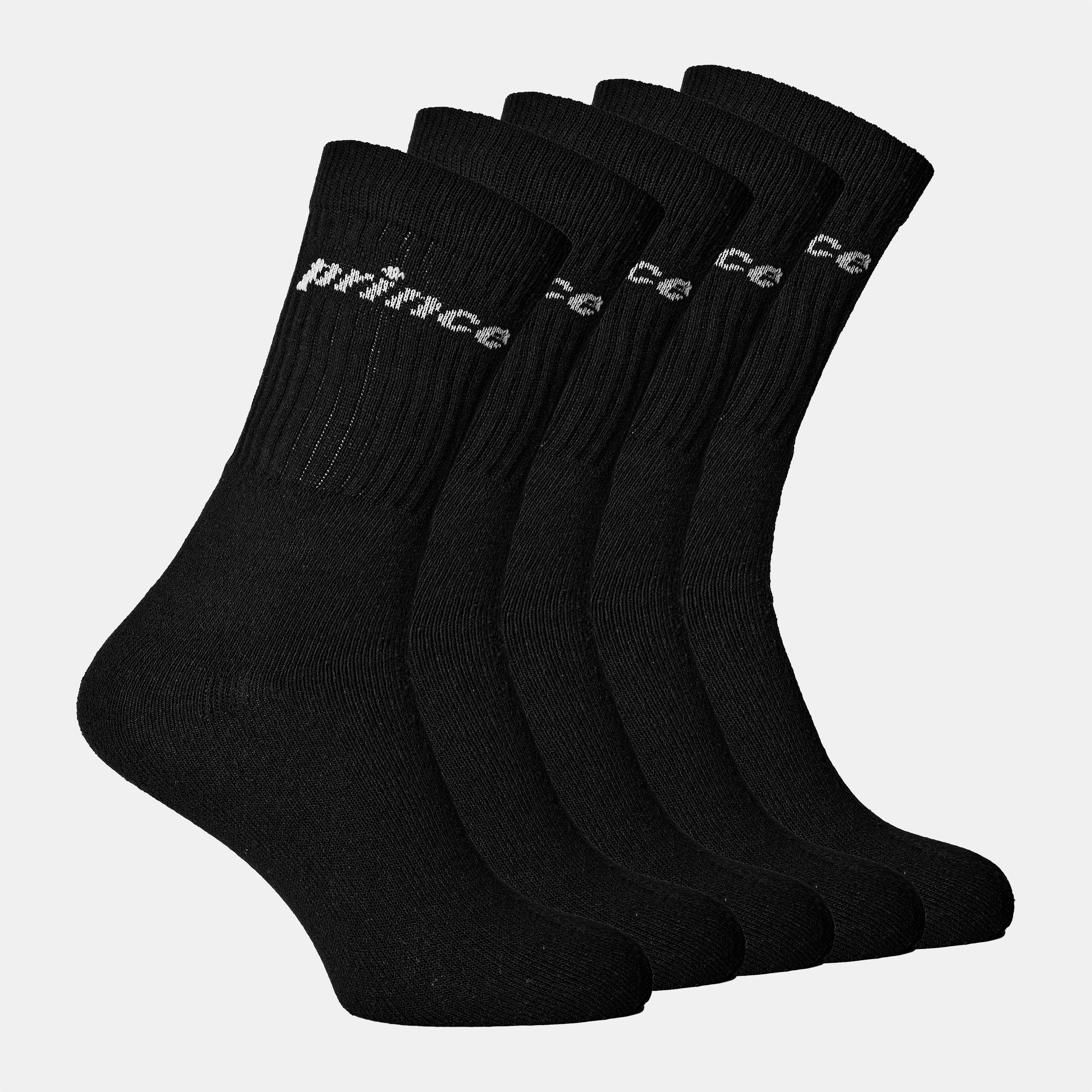 Black - Prince - 5Pk Socks Mens - 1
