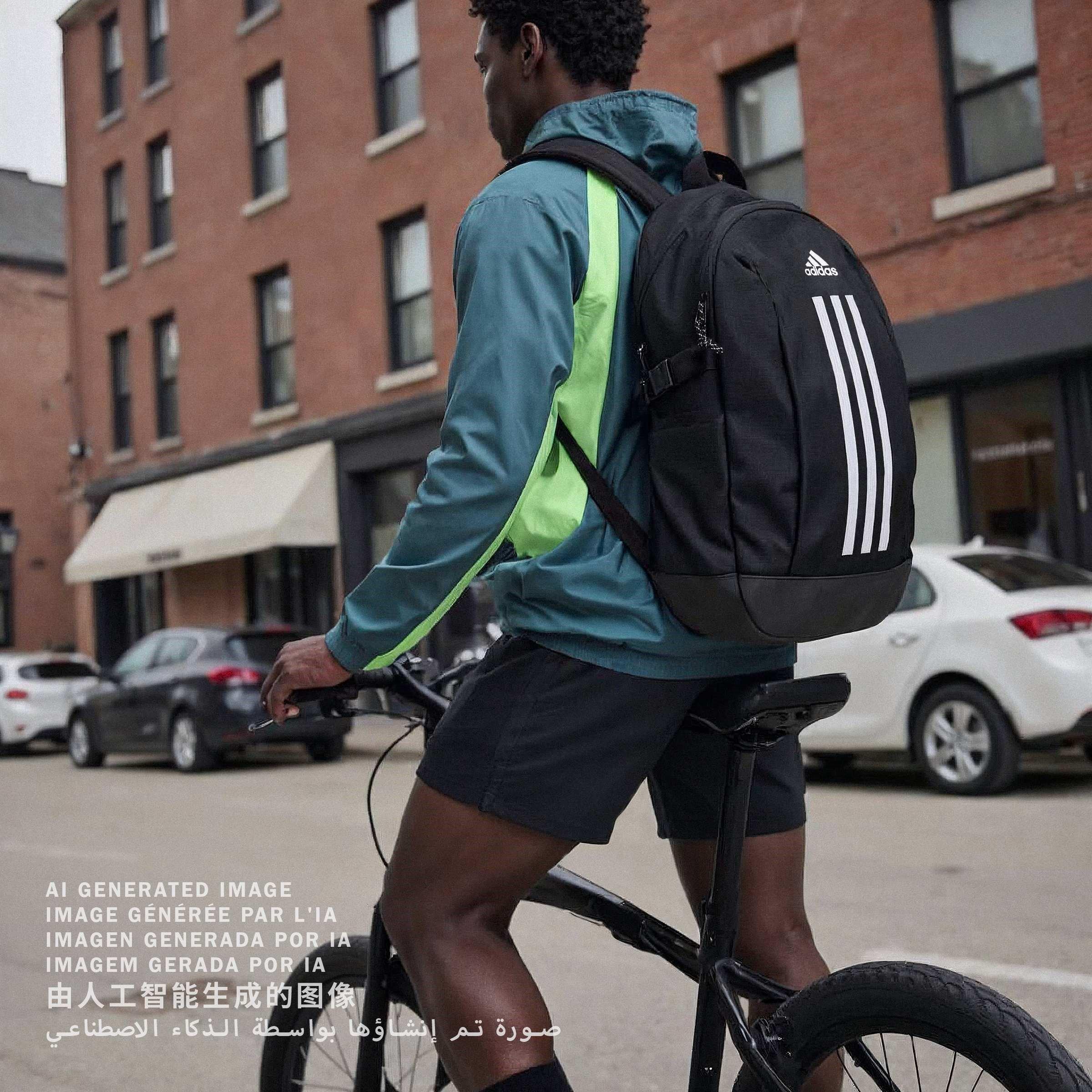 Black/White - adidas - Power Backpack - 3