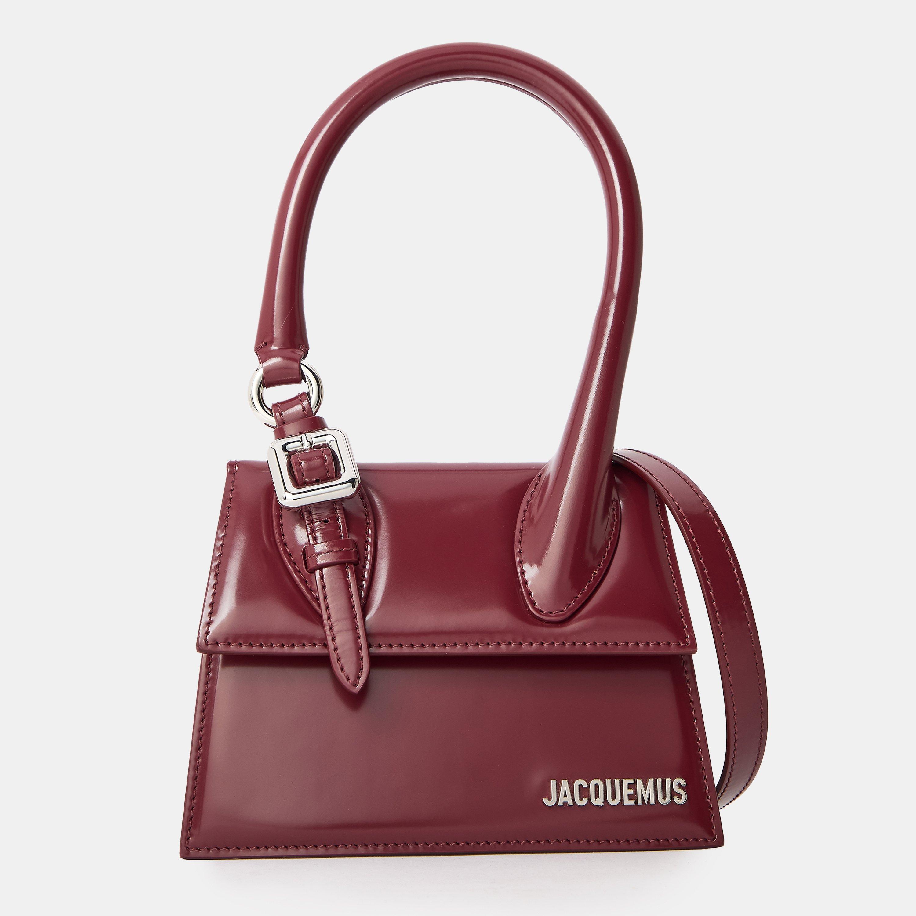 Burgundy - Jacquemus - Women's Jacquard Top Handle Bag - 1