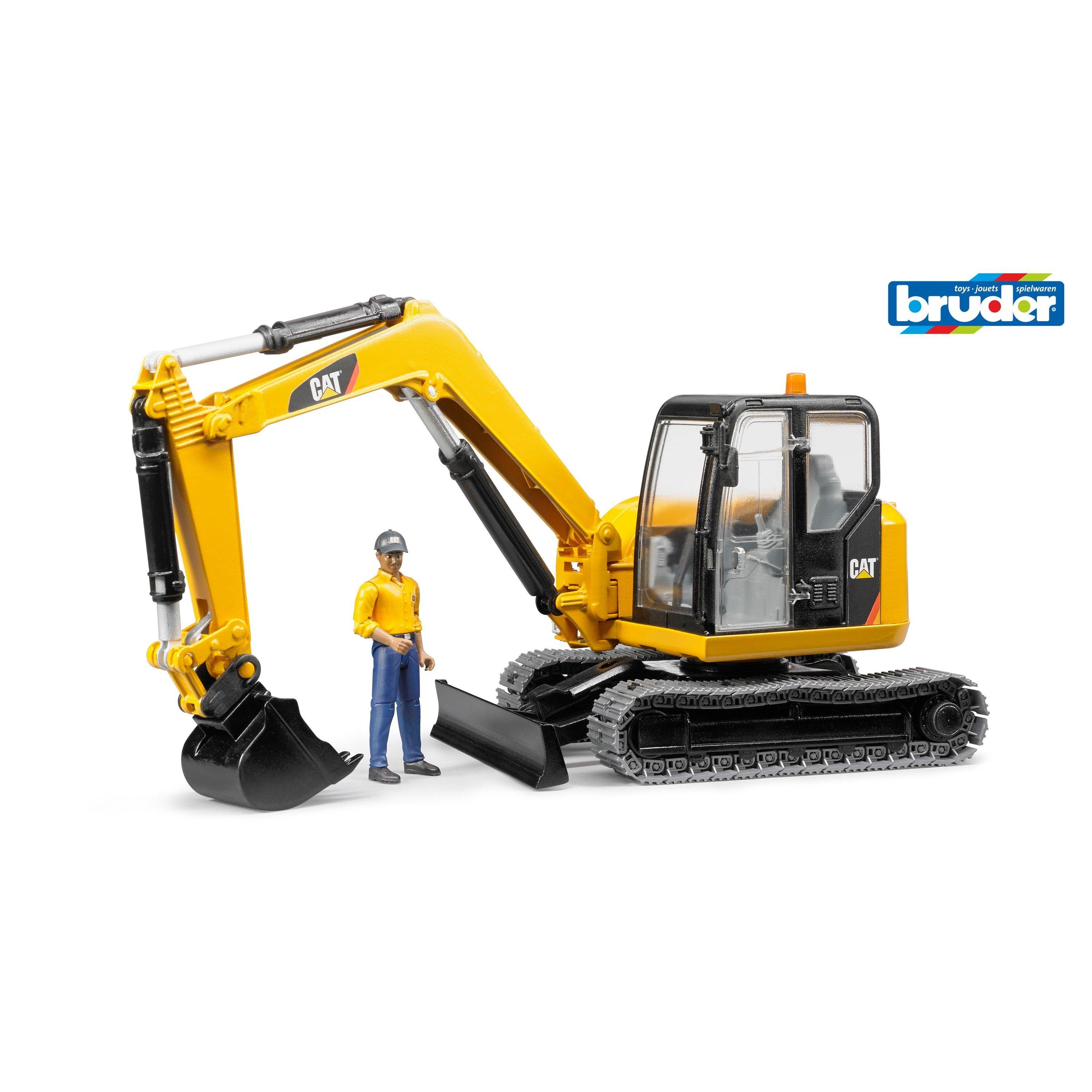 Multi - Bruder - Bruder 1:16 Cat Mini excavator with worker ¿ Track - 1
