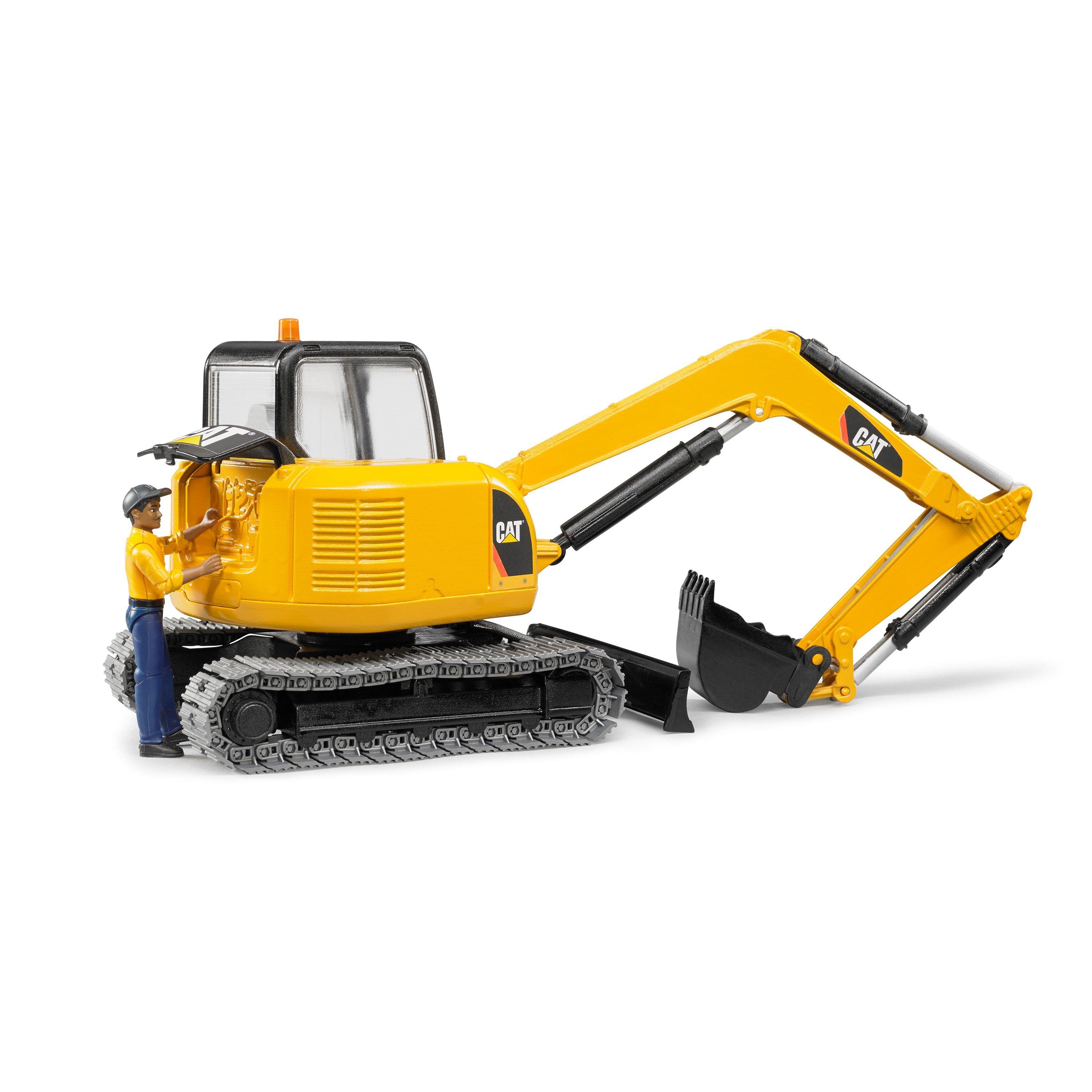 Multi - Bruder - Bruder 1:16 Cat Mini excavator with worker ¿ Track - 3