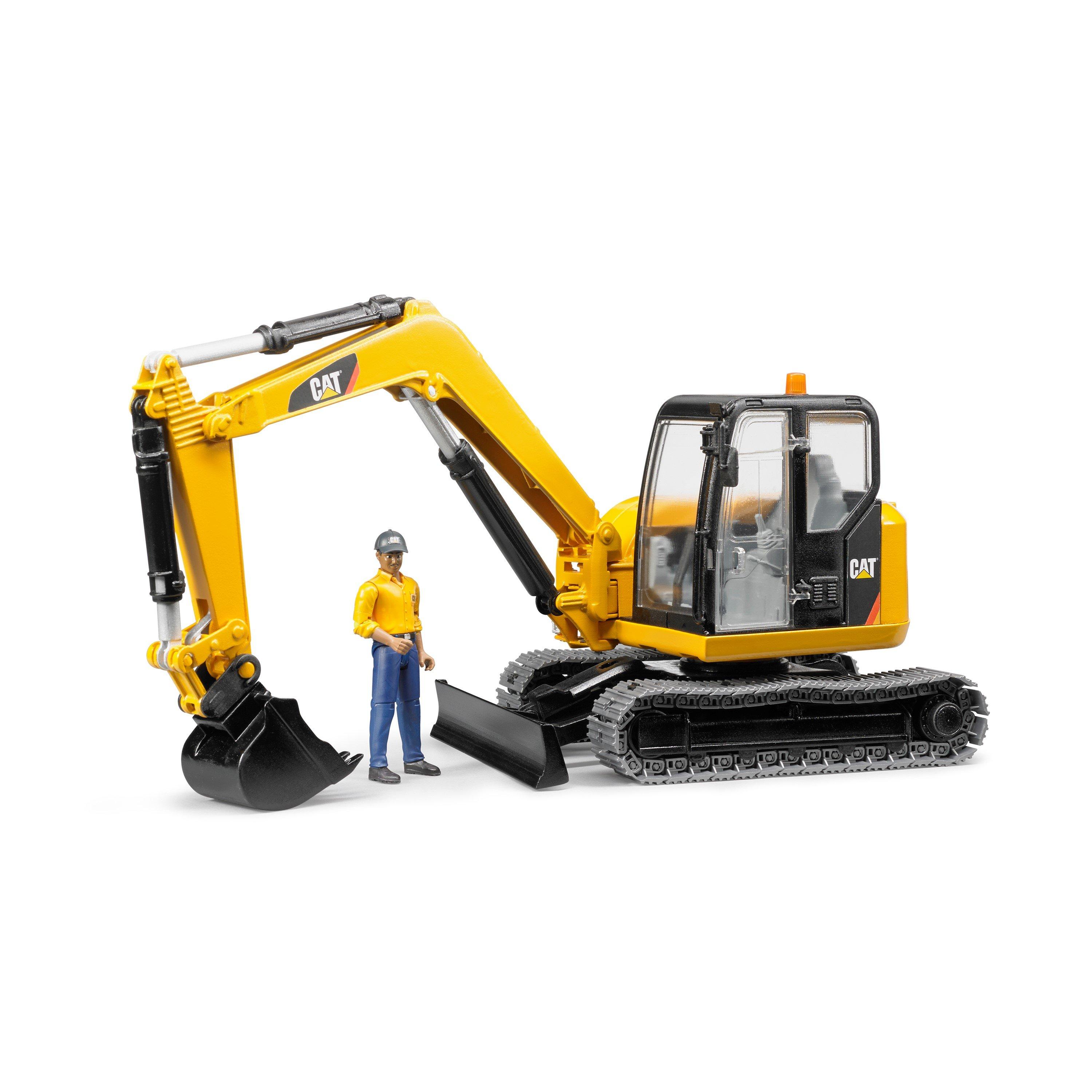 Multi - Bruder - Bruder 1:16 Cat Mini excavator with worker ¿ Track - 8