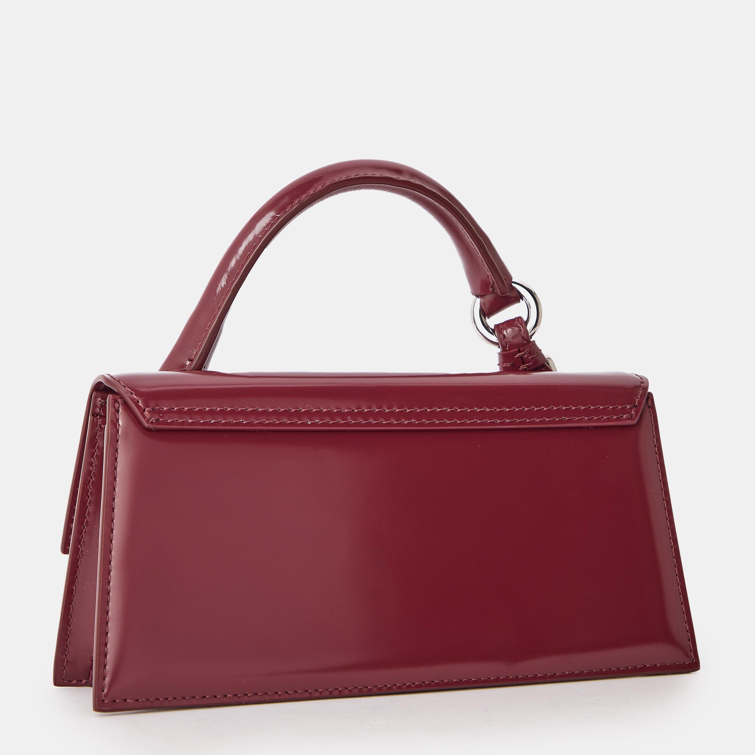 Burgundy - Jacquemus - Women's Jacquard Structured Top Handle Bag - 2