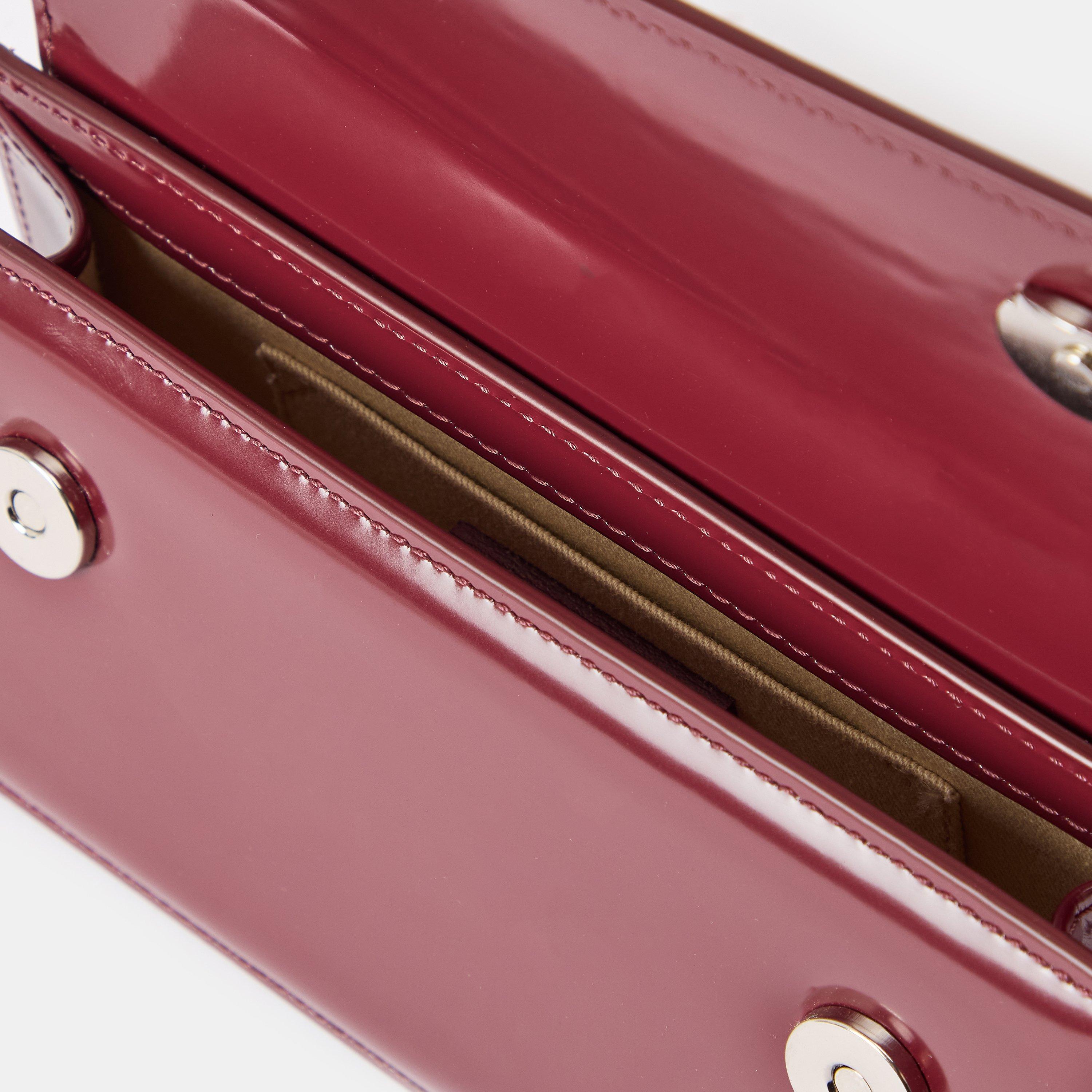 Burgundy - Jacquemus - Women's Jacquard Structured Top Handle Bag - 5