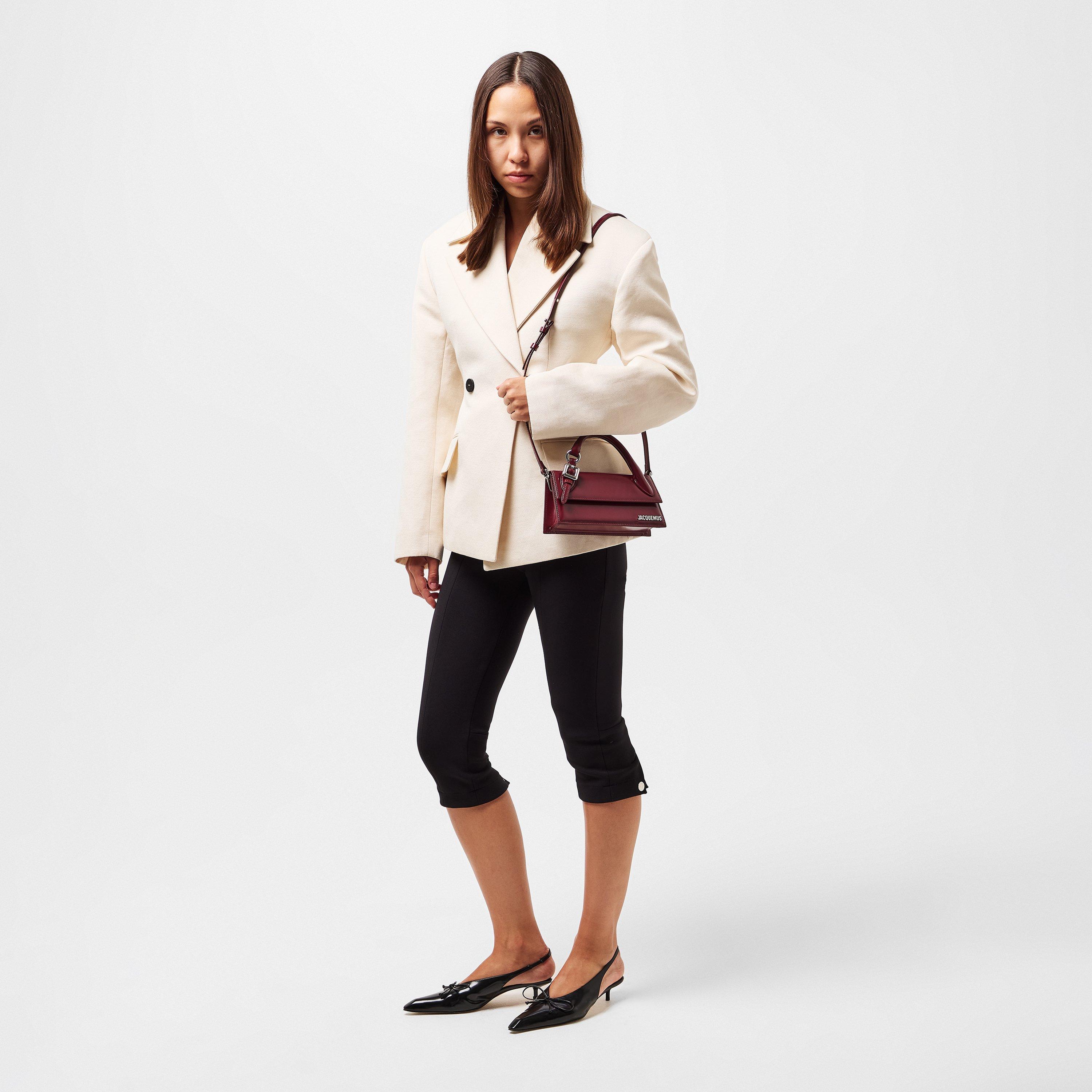 Burgundy - Jacquemus - Women's Jacquard Structured Top Handle Bag - 6