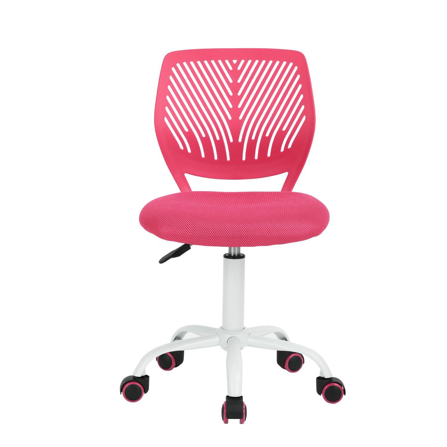 Pink - Urban Meuble - Kids Swivel Desk Chair – Adjustable Height - 1