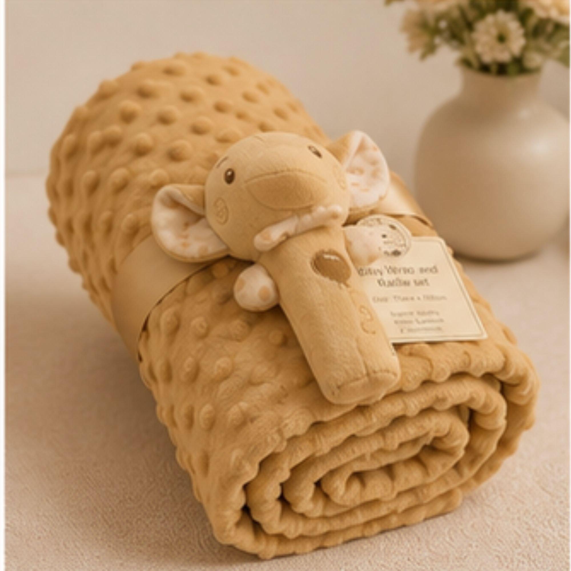 Taupe - Snuggle Baby - Wrap with Toy Gift - 5