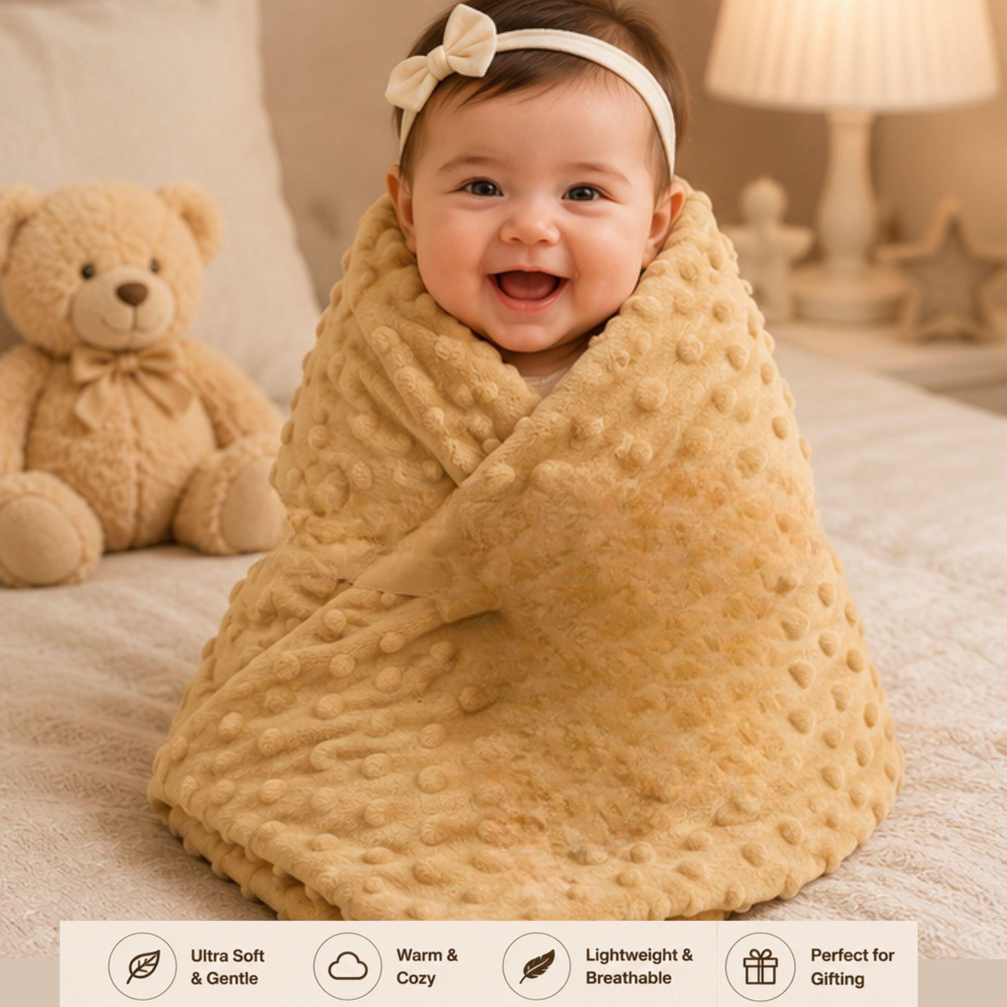 Taupe - Snuggle Baby - Wrap with Toy Gift - 6