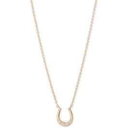 Ralph Lauren Lauren Ralph Lauren Gold & Crystal Horseshoe Necklace