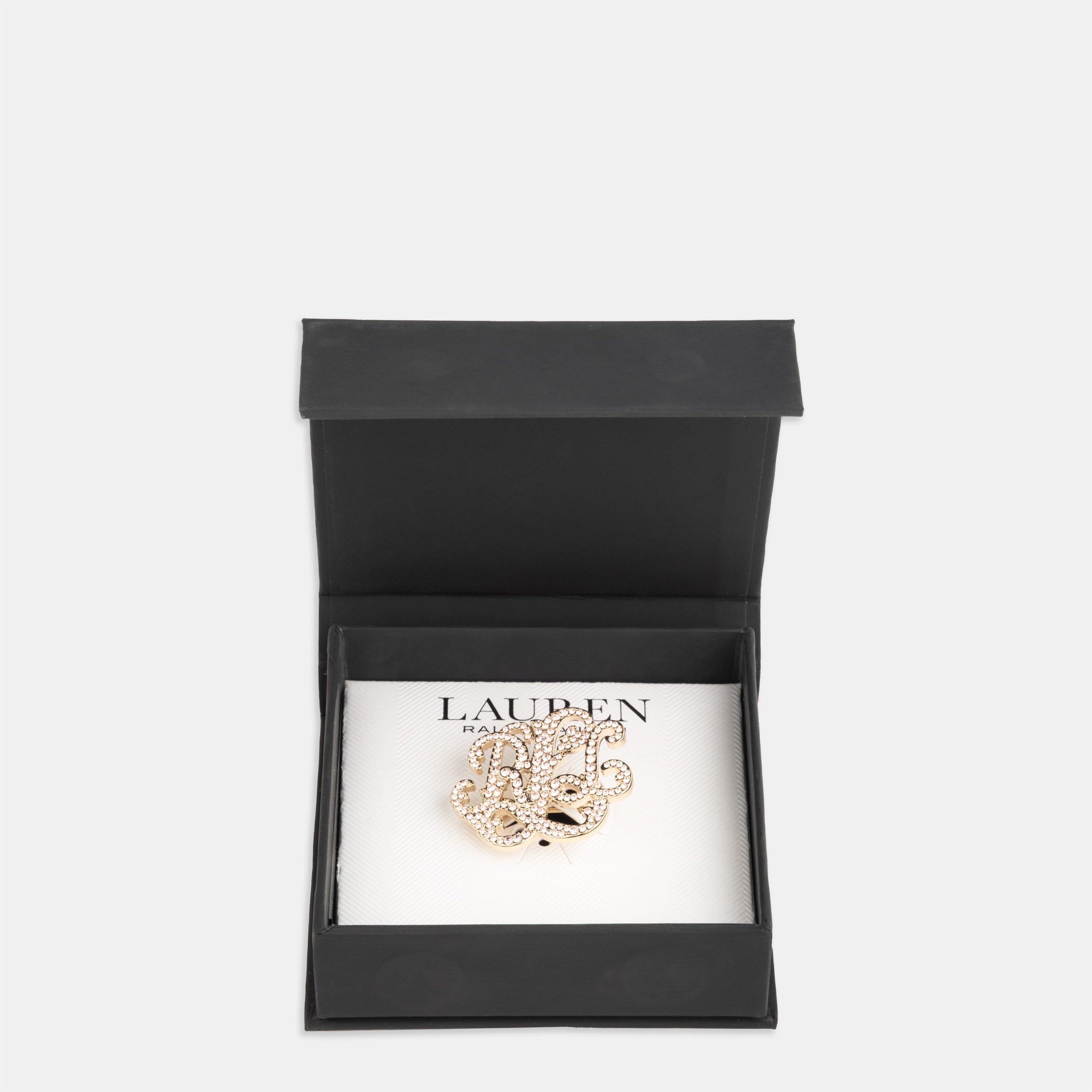 Gold - Ralph Lauren - Lauren Ralph Lauren Crystal Brooch - 2