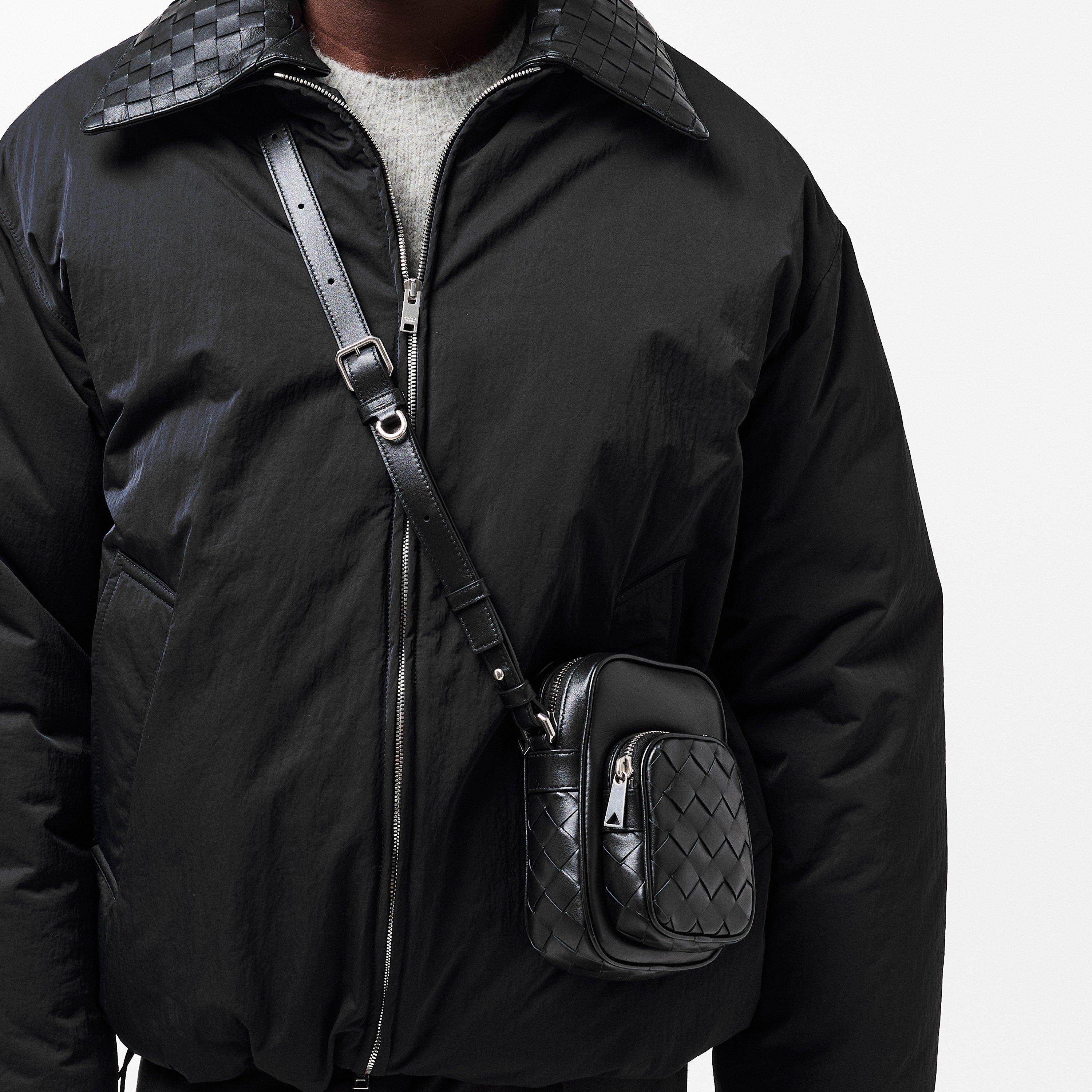 Black - Bottega Veneta - Men's Cross Body Bag - 3