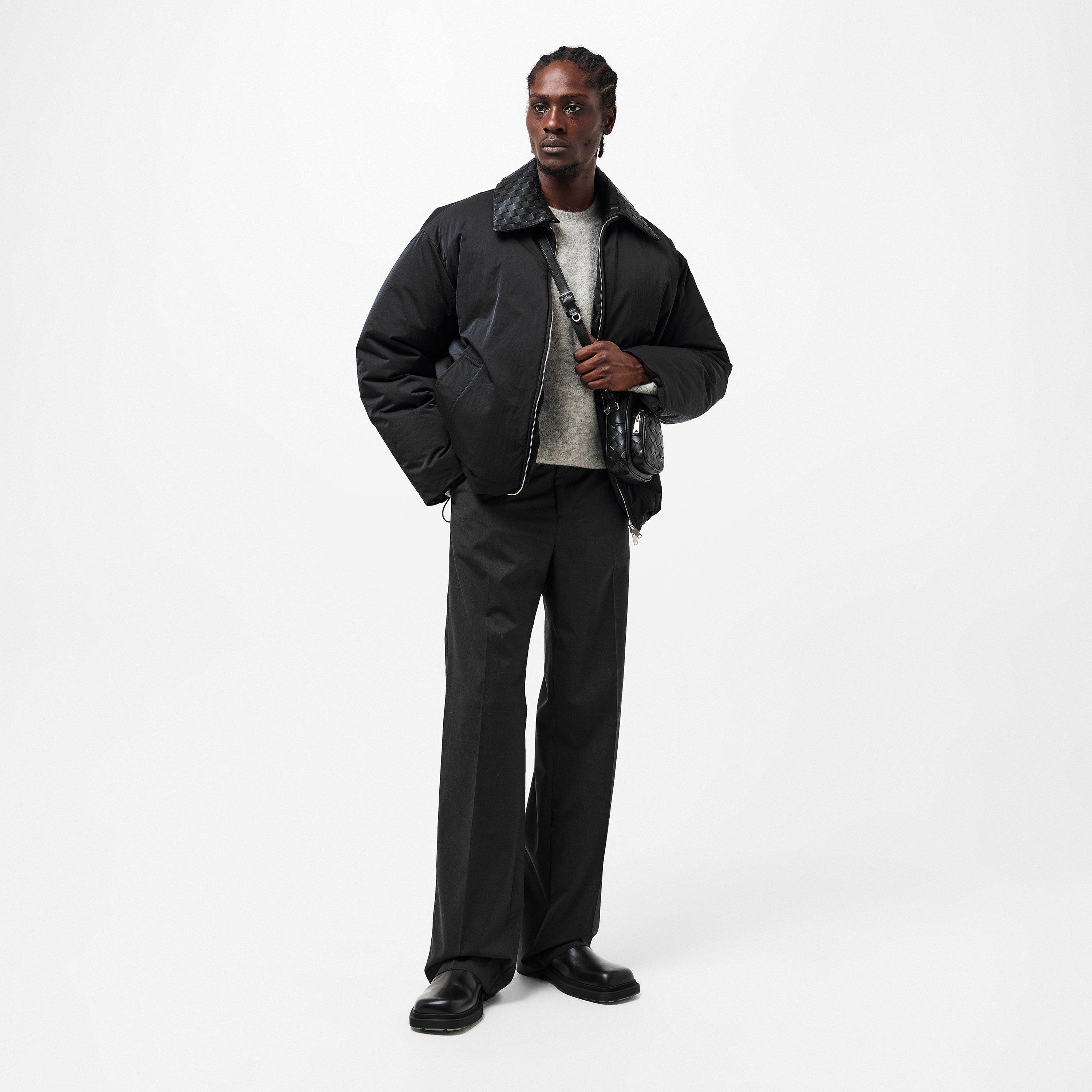 Black - Bottega Veneta - Men's Cross Body Bag - 6