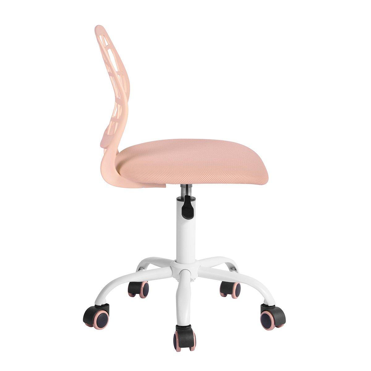 Pink 2 - Urban Meuble - Kids Swivel Desk Chair – Adjustable Height - 3