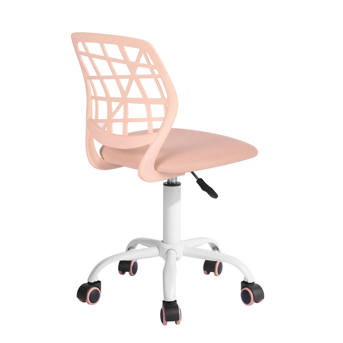 Pink 2 - Urban Meuble - Kids Swivel Desk Chair – Adjustable Height - 4