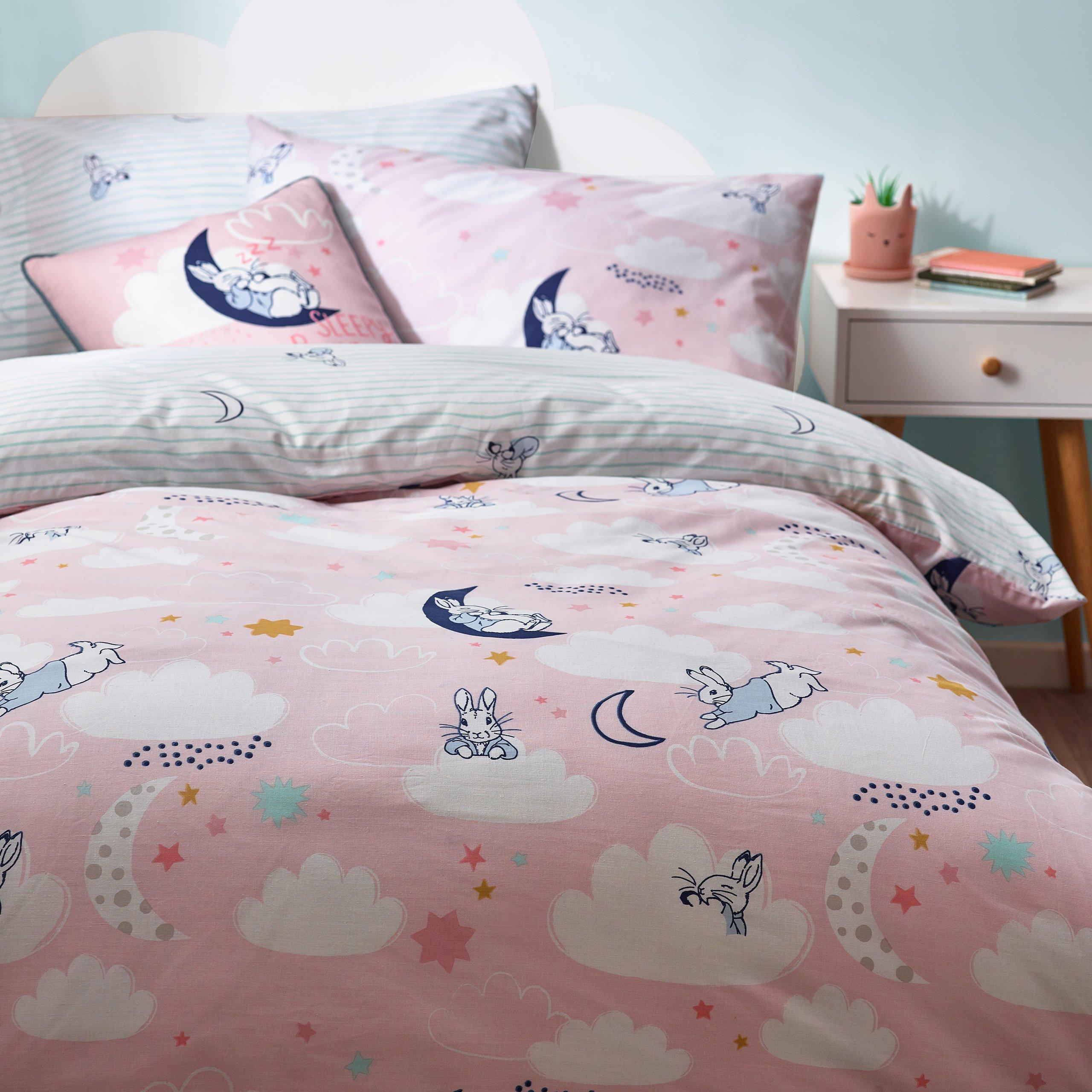 Blue - Peter Rabbit - Peter Rabbit Sleepy Head Woven Reversible Duvet Se - 4