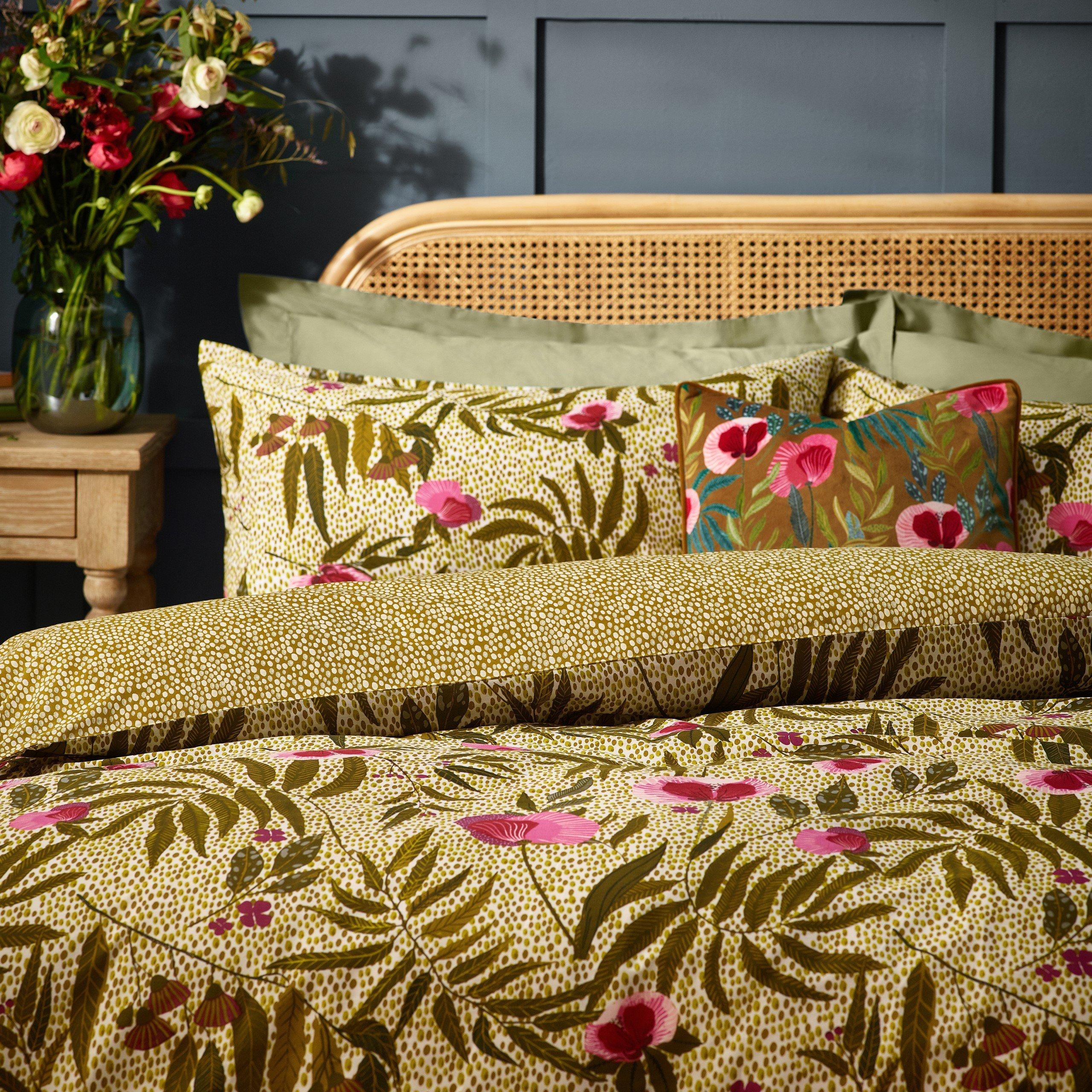 Sage - Wylder - House Of Bloom Poppy Floral Duvet Set - 3