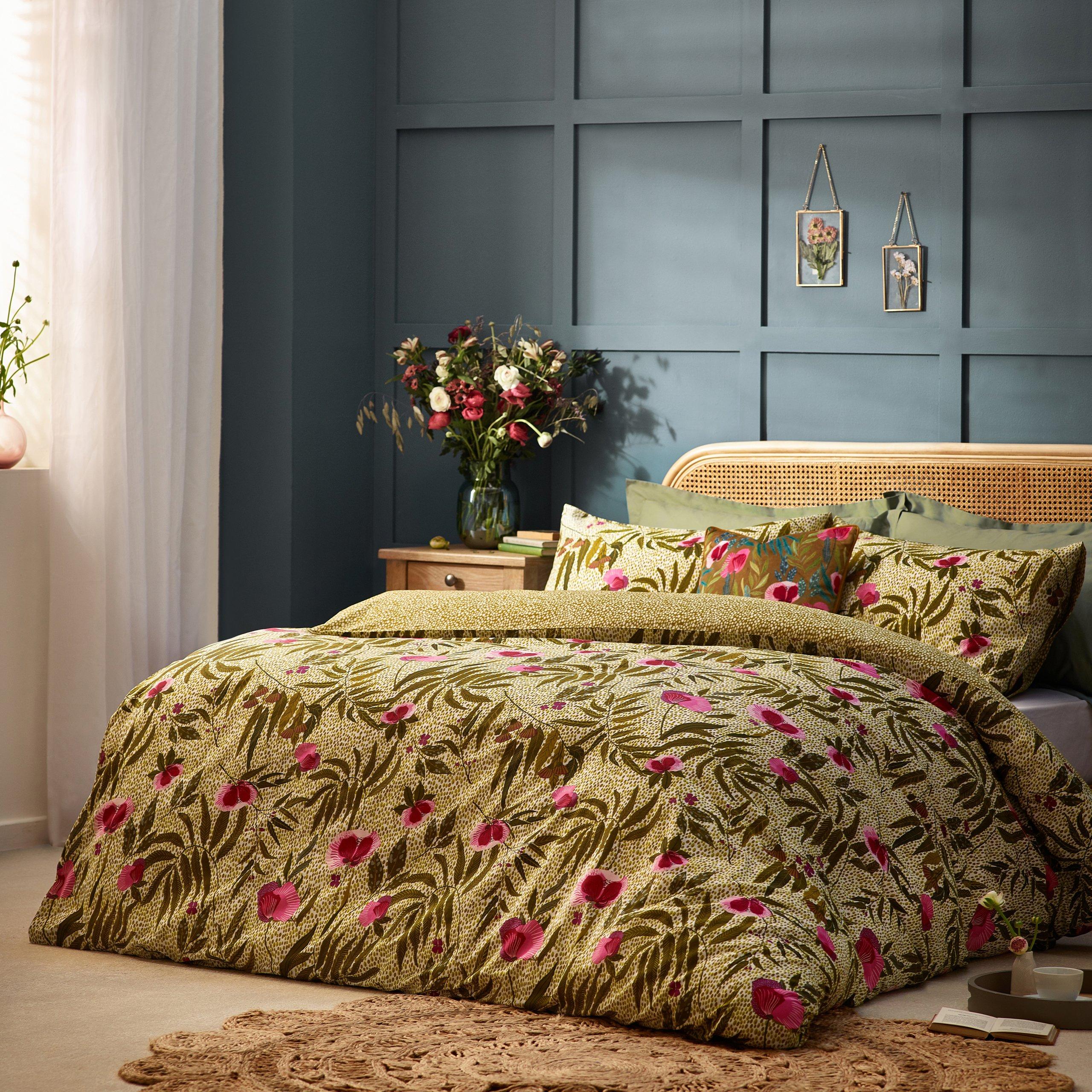 Sage - Wylder - House Of Bloom Poppy Floral Duvet Set - 4
