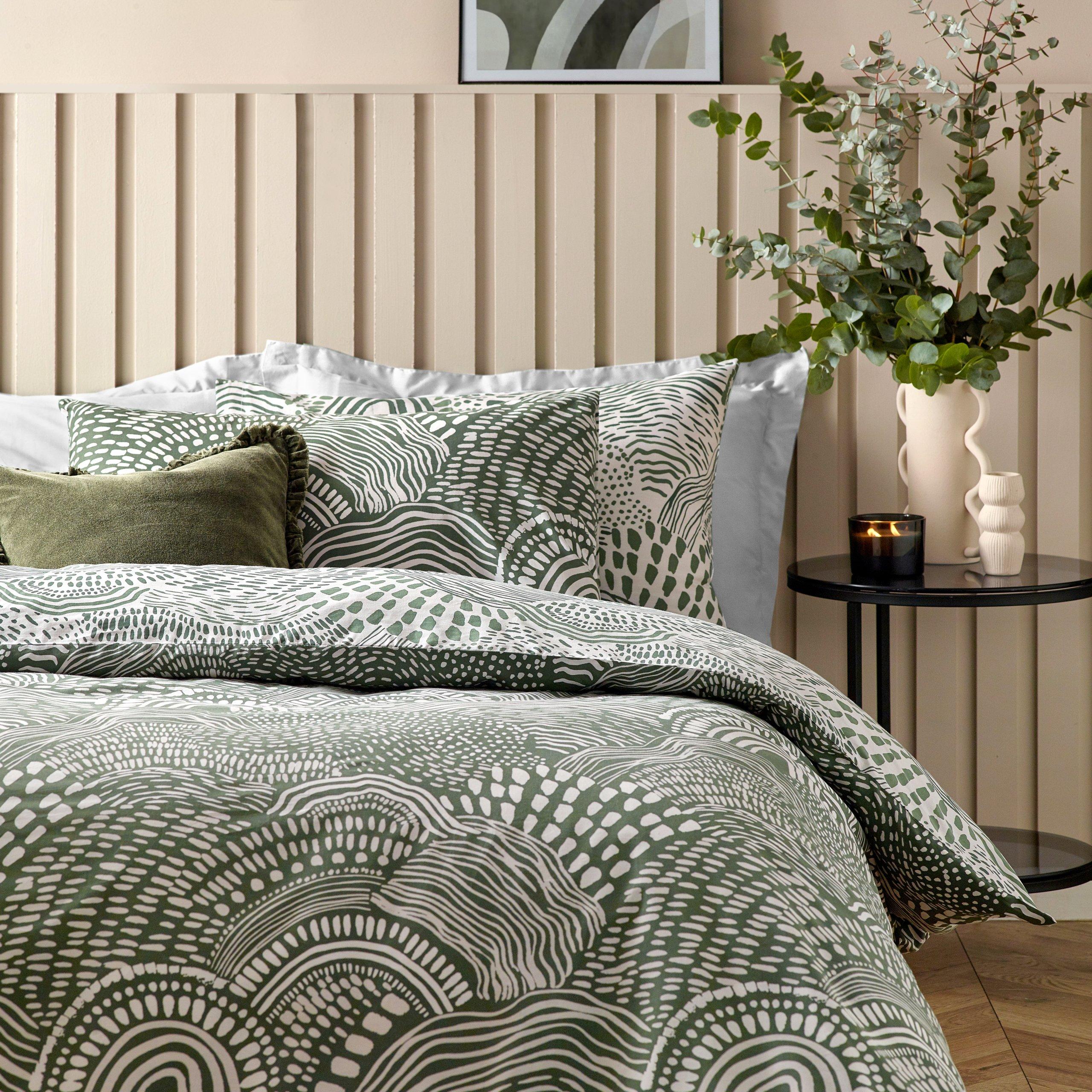Olive - Hoem - Nola Abstract  Duvet Set - 2