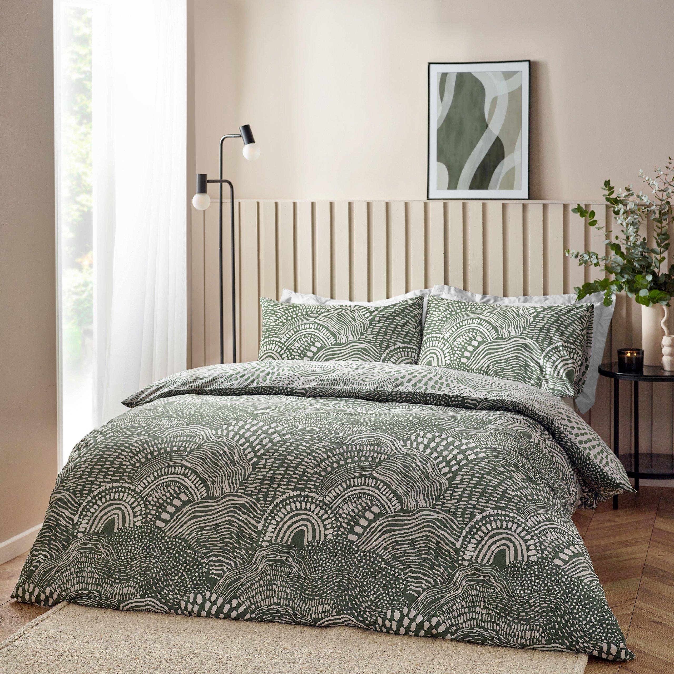 Olive - Hoem - Nola Abstract  Duvet Set - 4