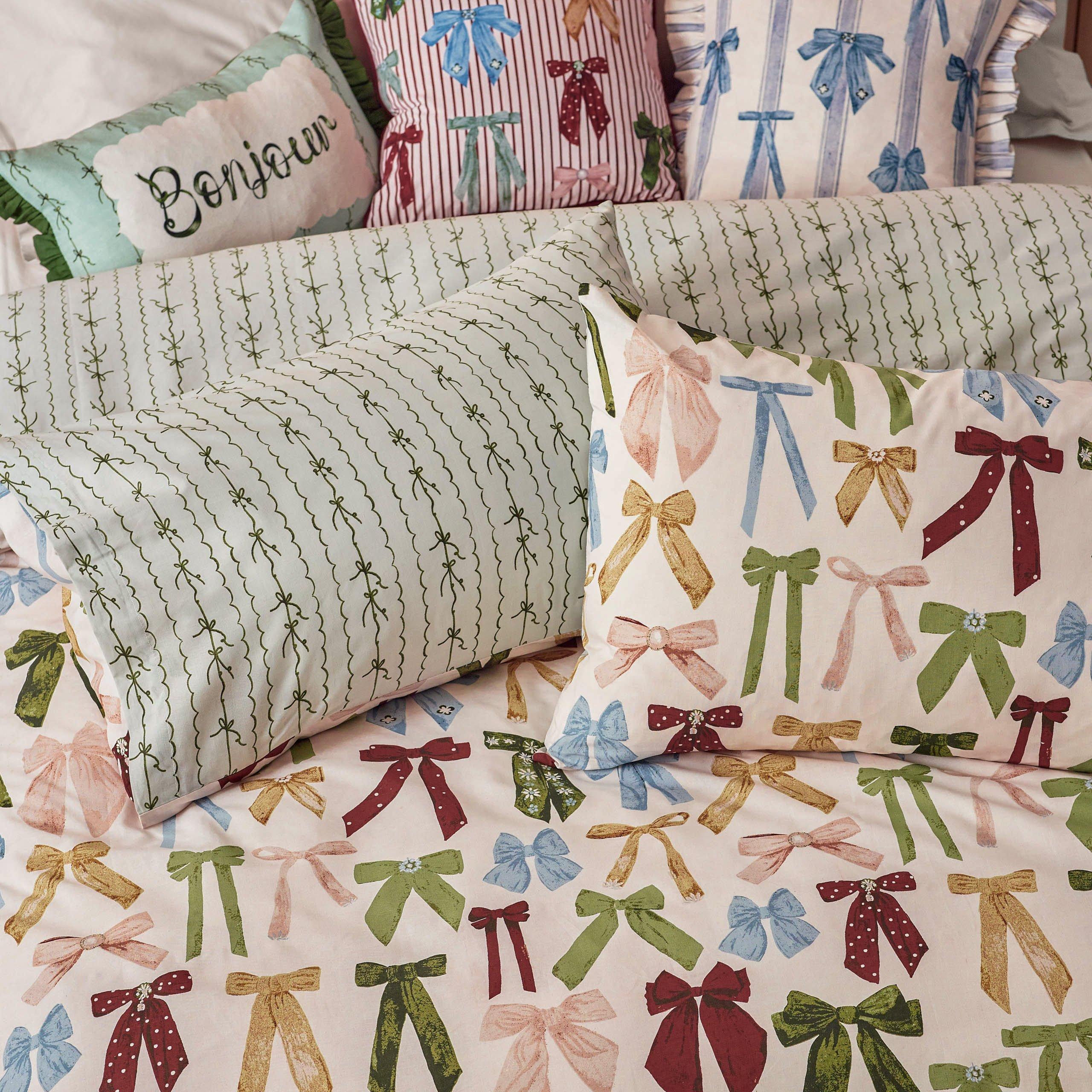 Silk Pink - furn. - Noortje Bows Trending Duvet Set - 3