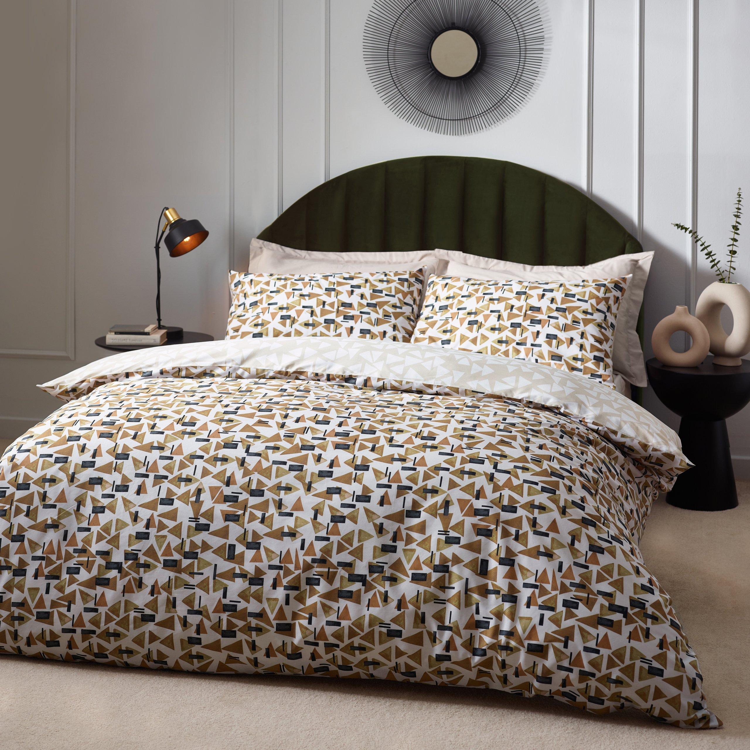 Toffee - Hoem - City Abstract Cotton Rich Reversible Duvet Set - 2