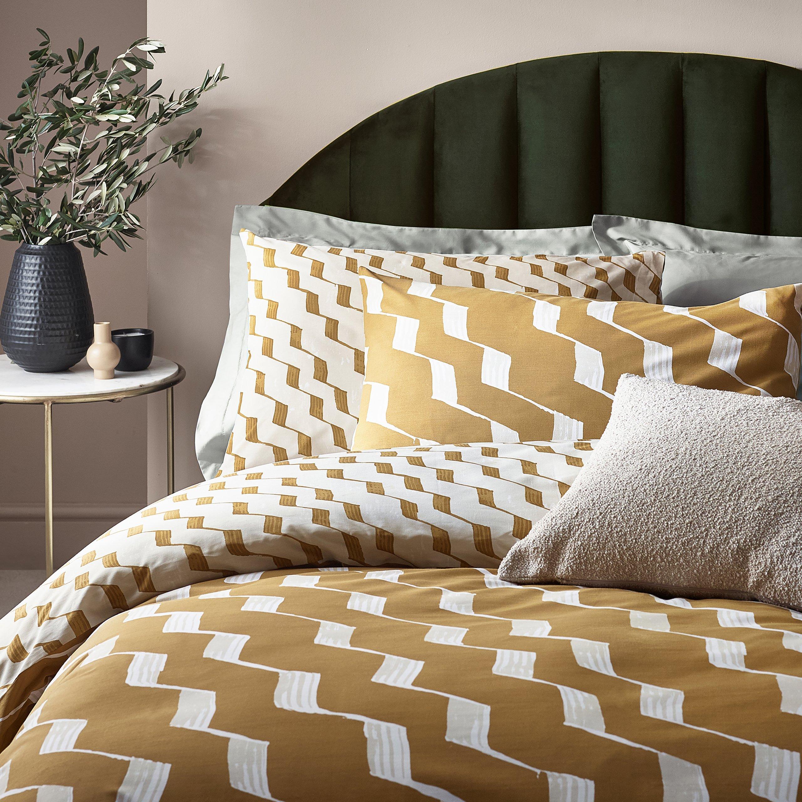 Honey - Hoem - Zabine Abstract Cotton Rich Reversible Duvet Set - 3