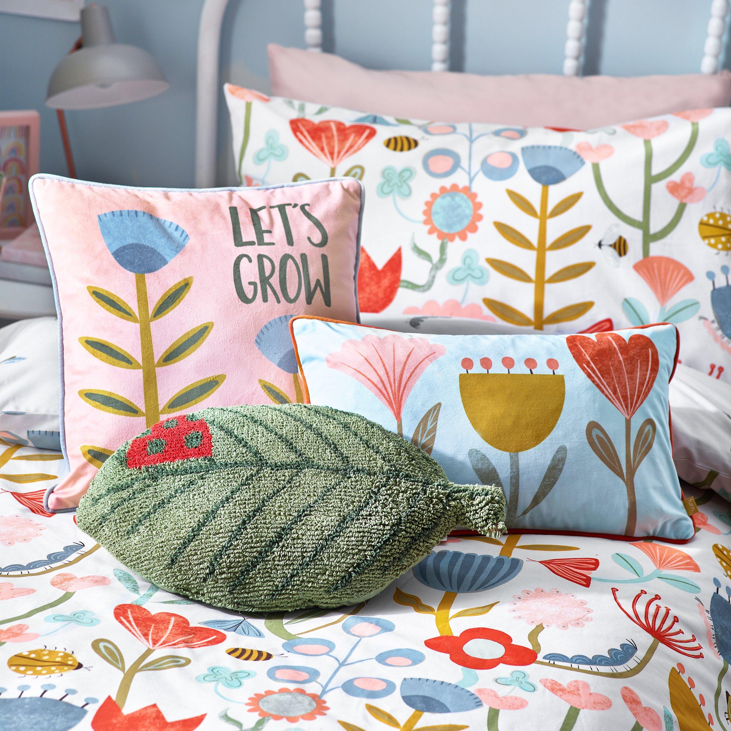 Multicolour - little furn. - Little Nature Floral Duvet Set - 2