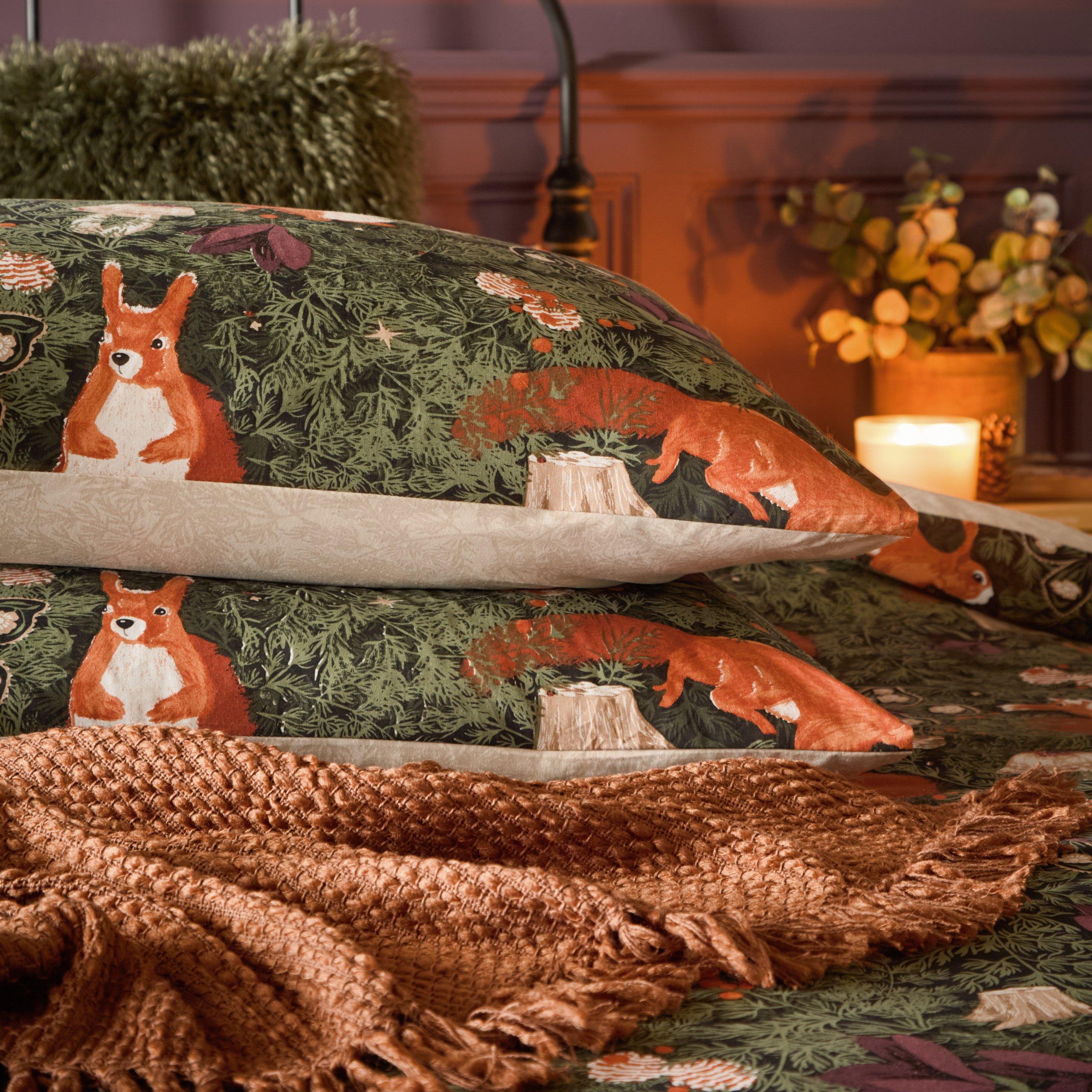 Multicoloured - furn. - Pineberry Forest Woodland Duvet Set - 3