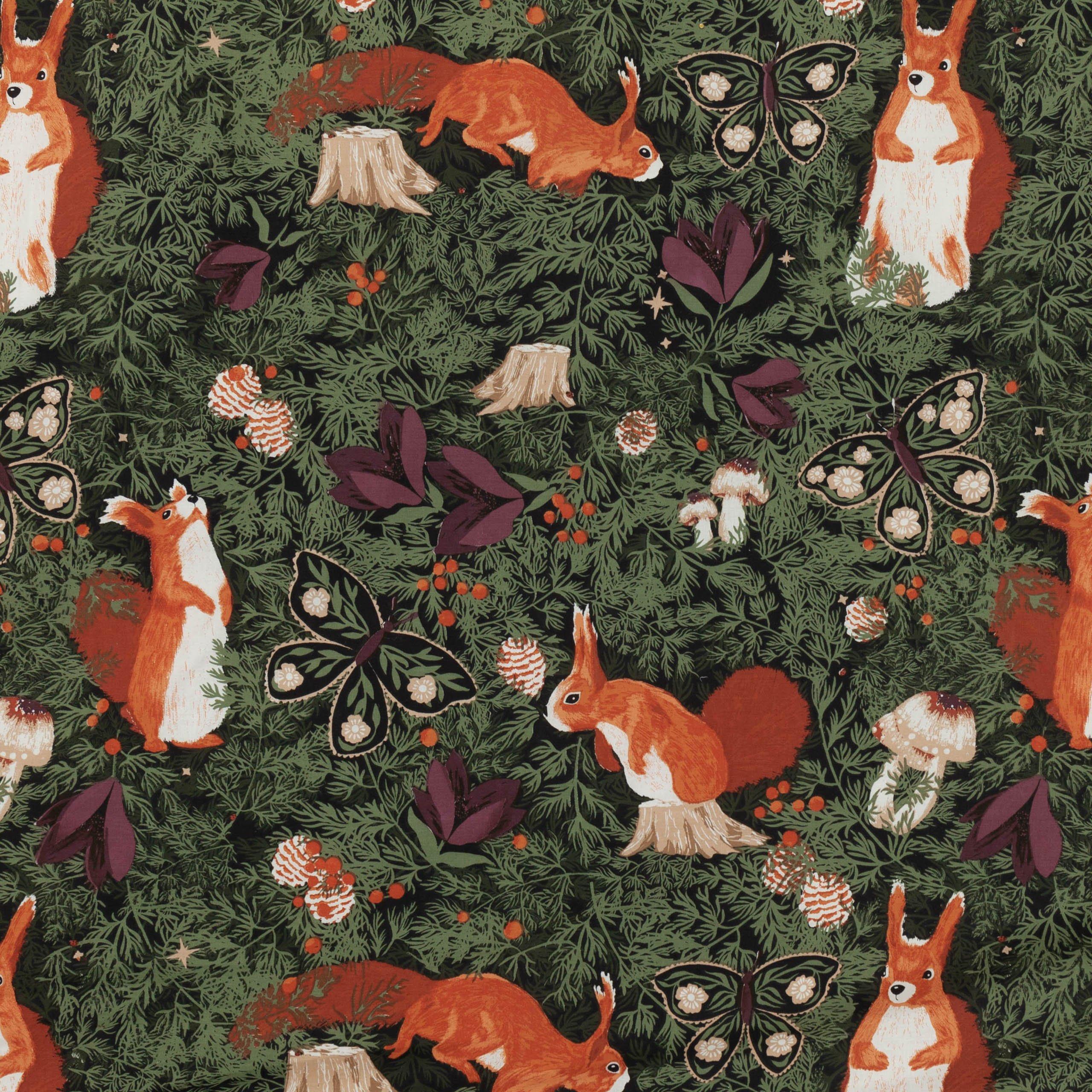 Multicoloured - furn. - Pineberry Forest Woodland Duvet Set - 5