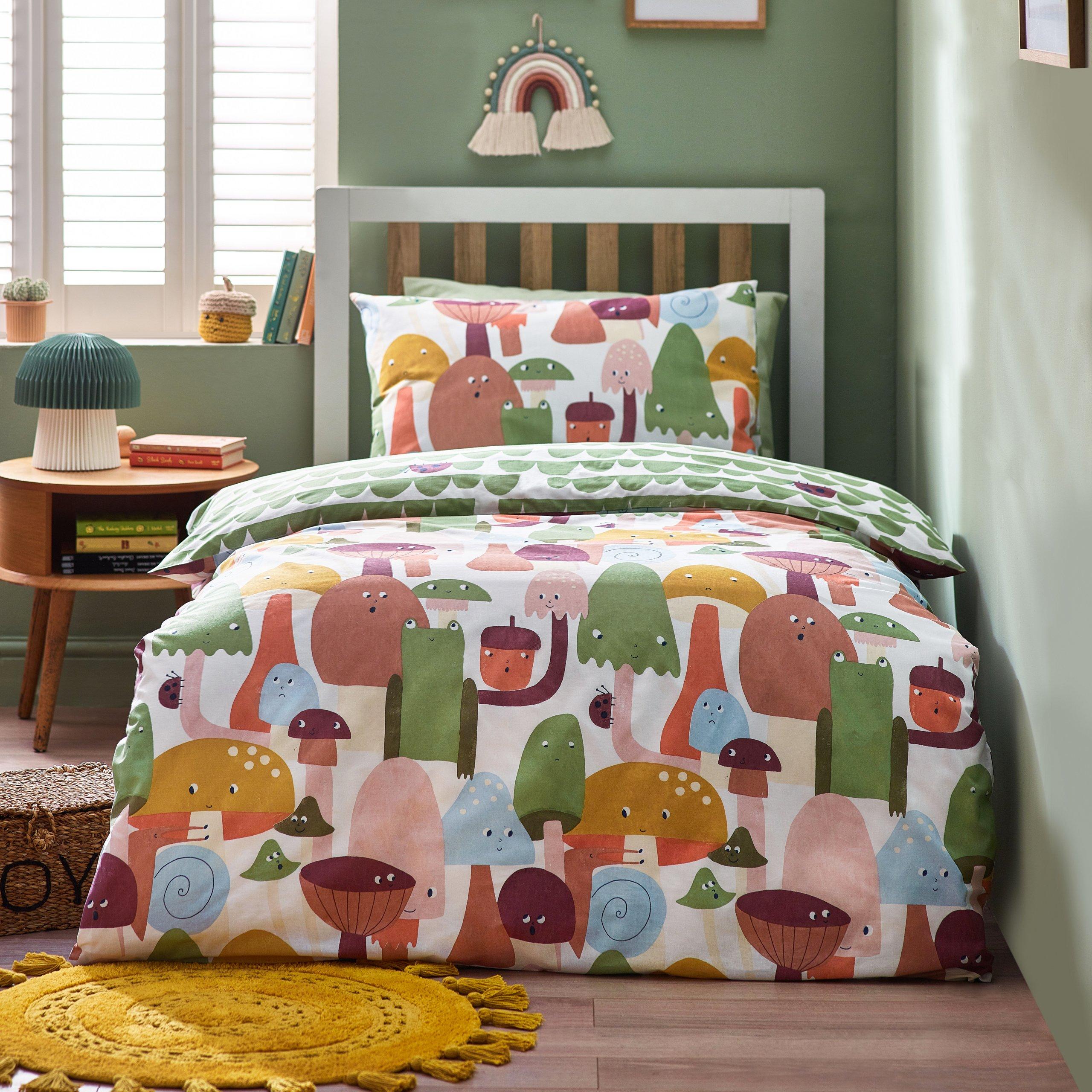 Multicolour - little furn. - Funguys Mushroom Duvet Set - 4