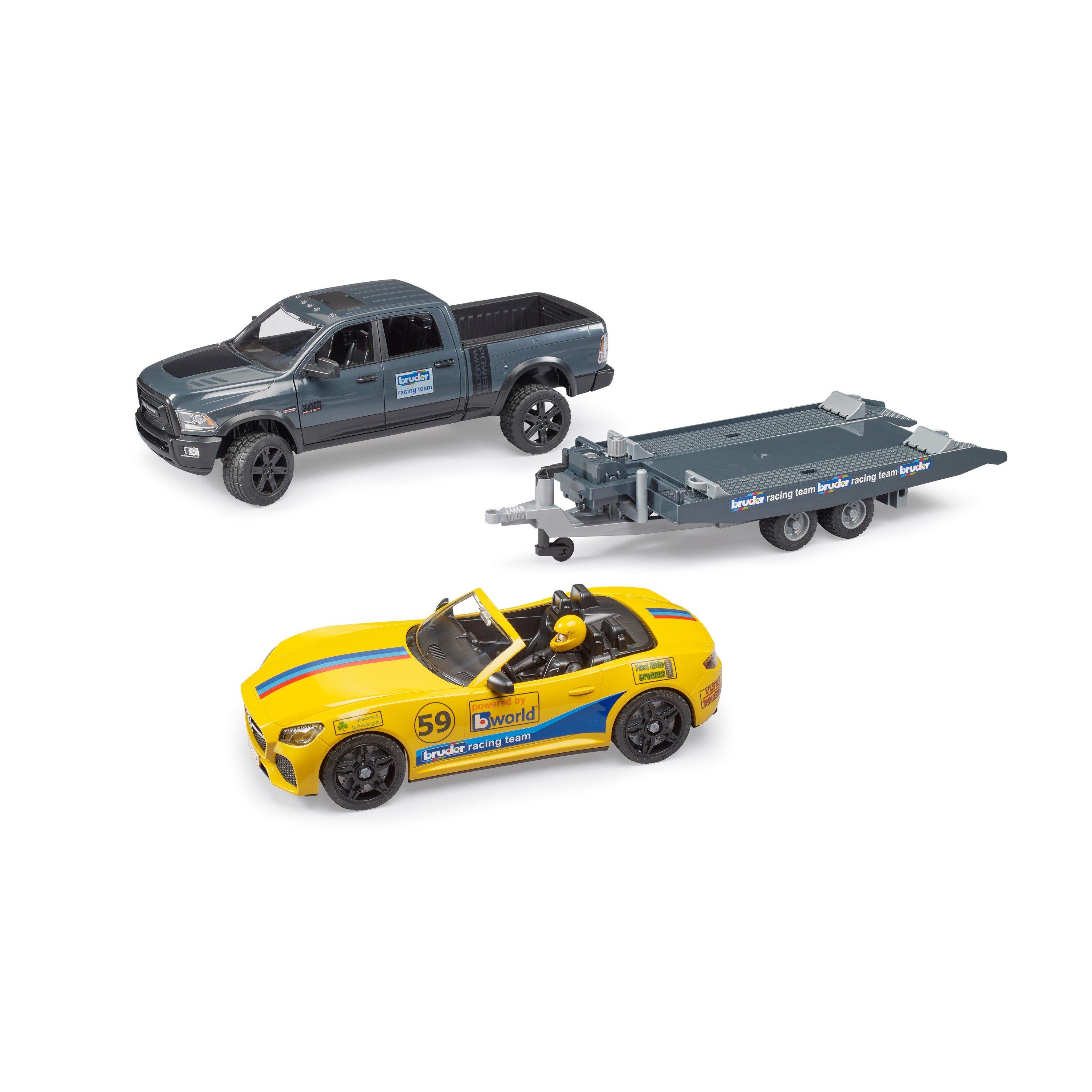 Multi - Bruder - Bruder 1:16 RAM 2500 Power Wagon and BRUDER Roadst - 2